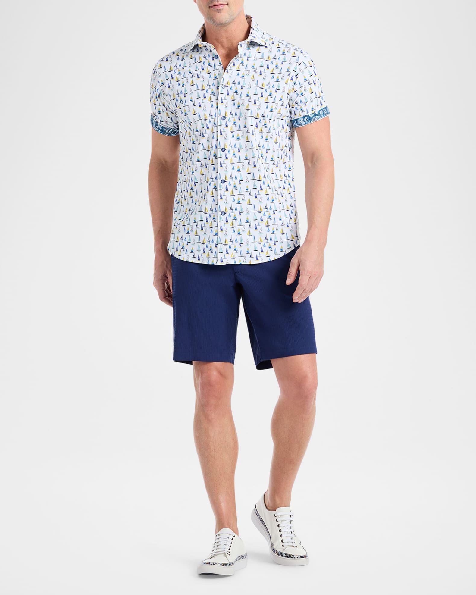 Men's Trans Pacific Stretch Short-Sleeve Shirt Product Image