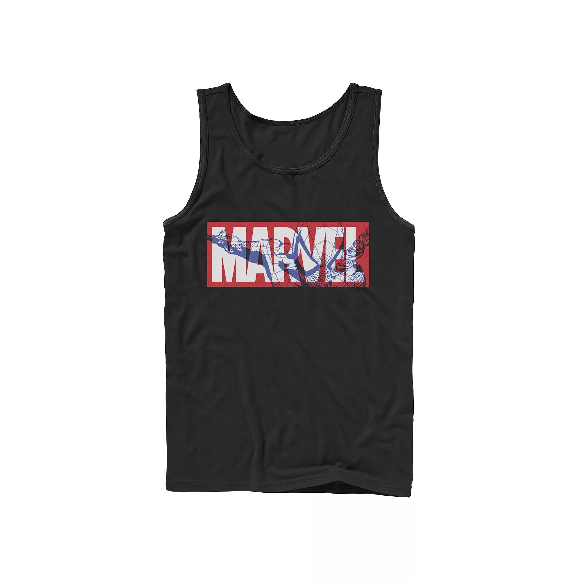 Men's Marvel Comic Strip Logo Fill Tank Top, Boy's,  Product Image