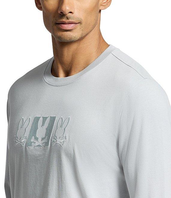 Psycho Bunny Genoa Embroidered Graphic Long Sleeve T-Shirt Product Image