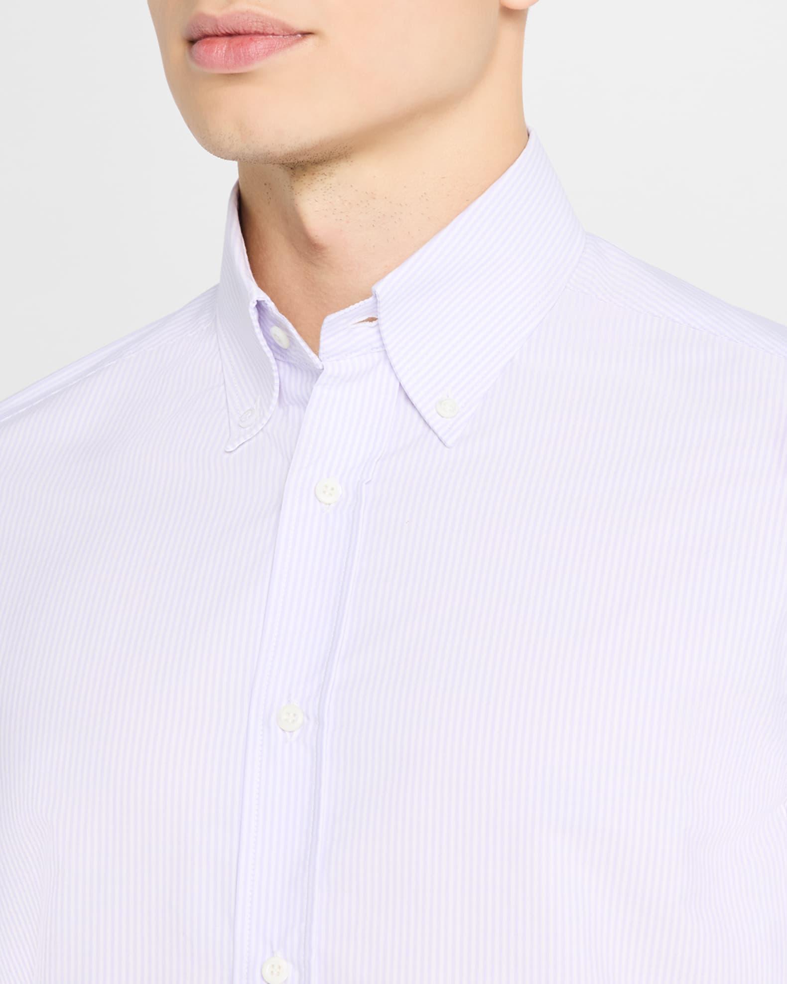 Men's Cotton Micro-Stripe Sport Shirt Product Image