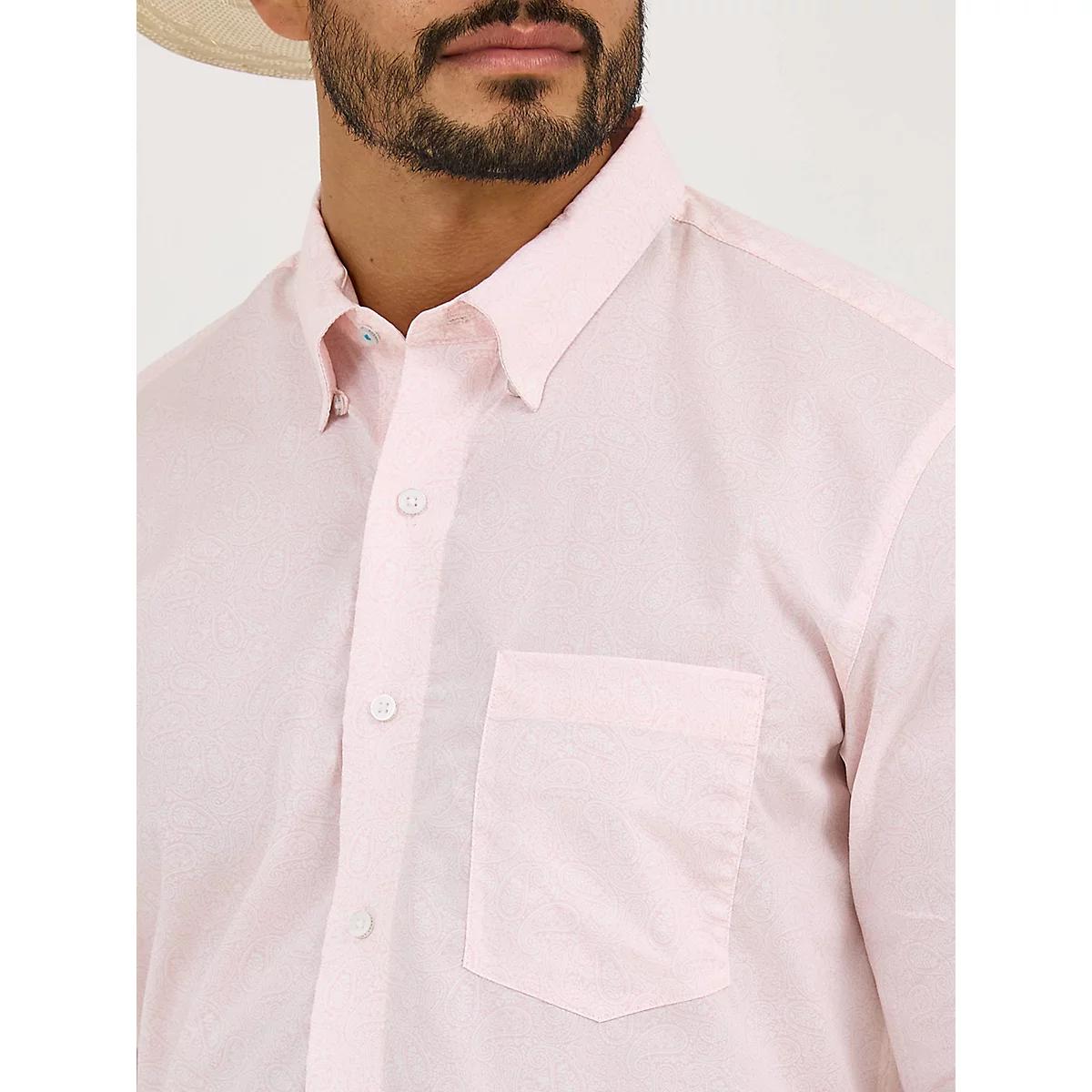 Men's Cody Johnson One Pocket Button Down Shirt in Ceramic Print Product Image