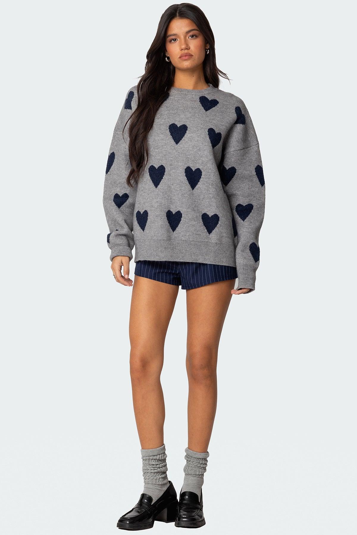 Big Heart Oversized Sweater Product Image
