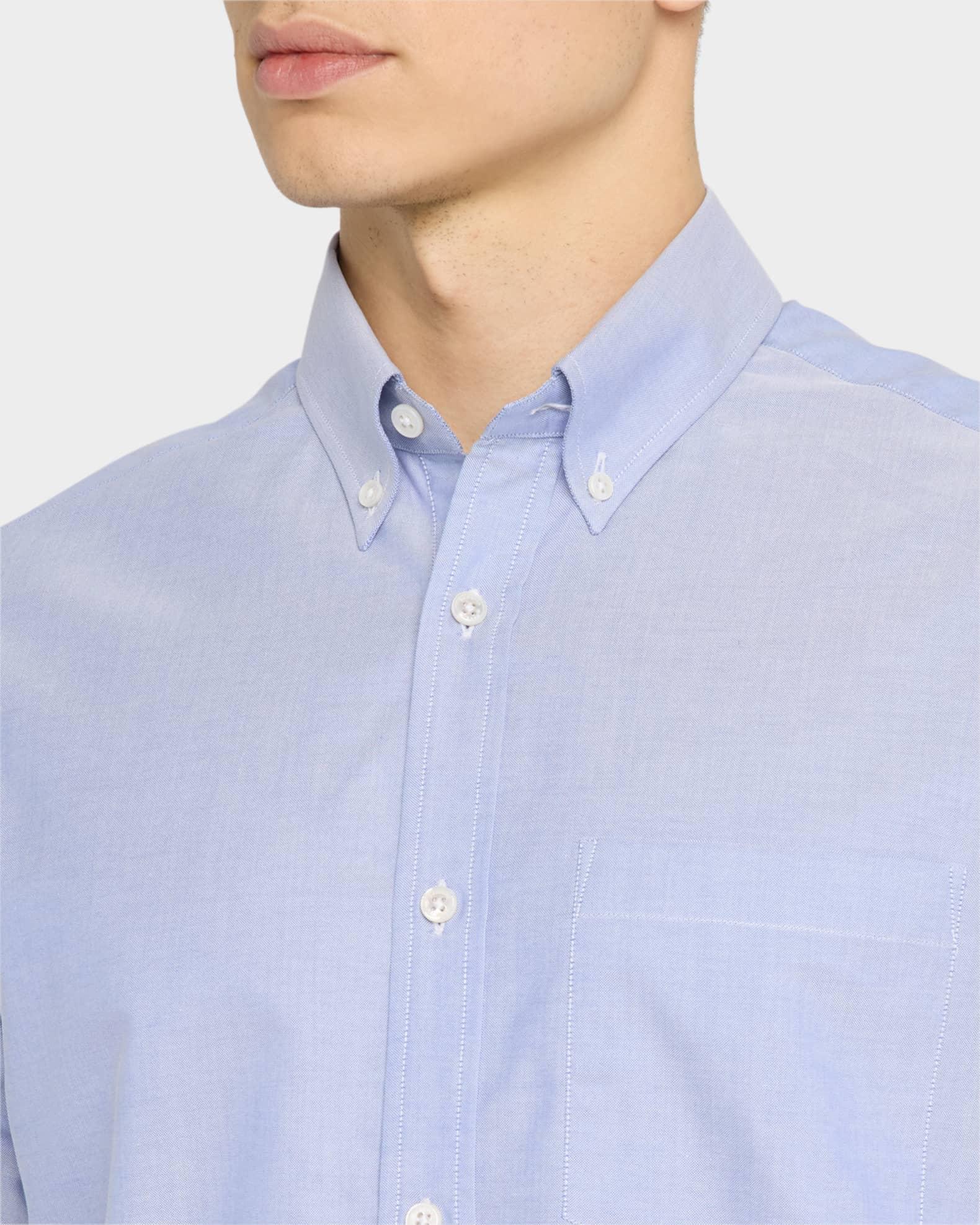 Men's Cotton Oxford Button-Collar Sport Shirt Product Image