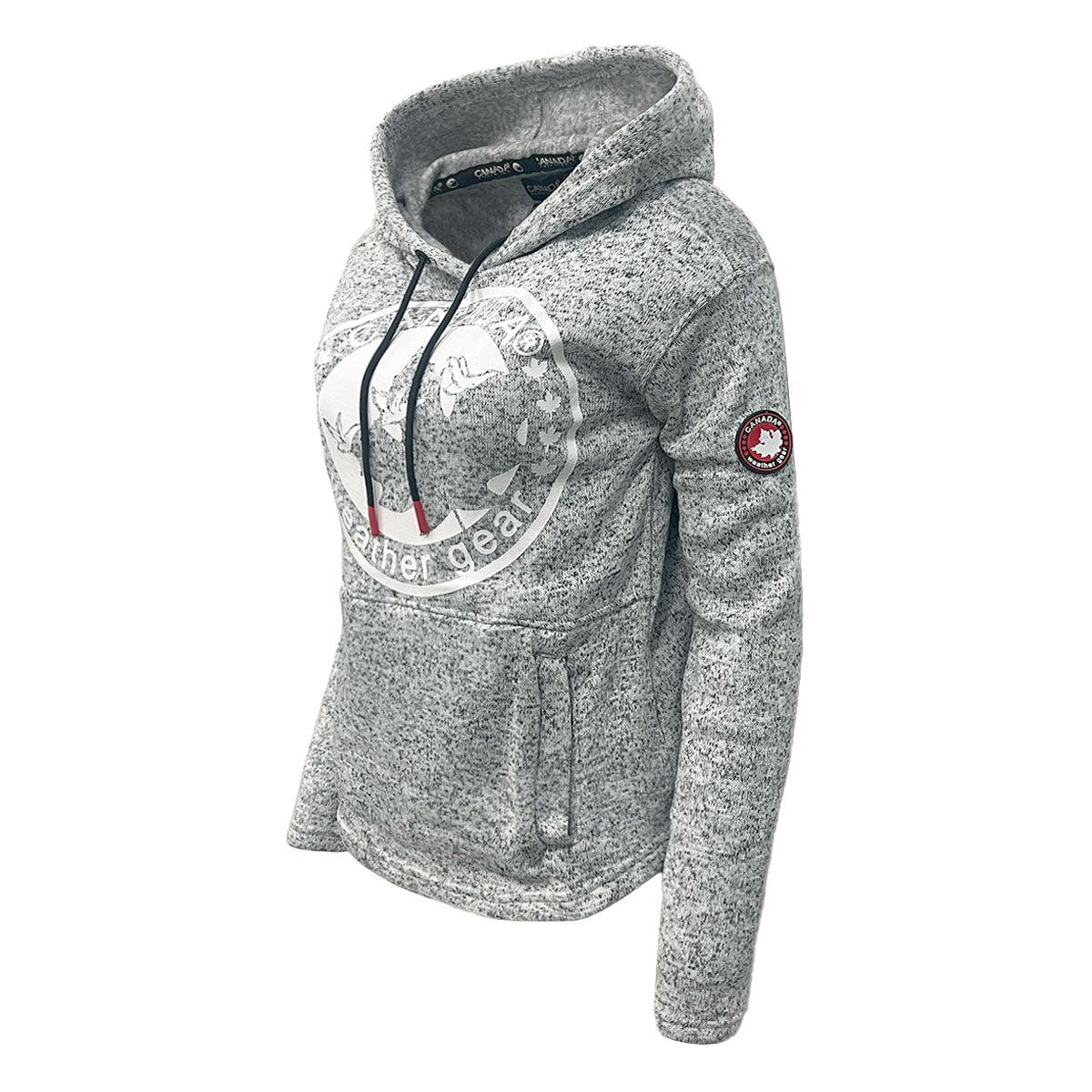 Canada Weather Gear Women's Hooded Sweater Fleece with Logo Print Product Image