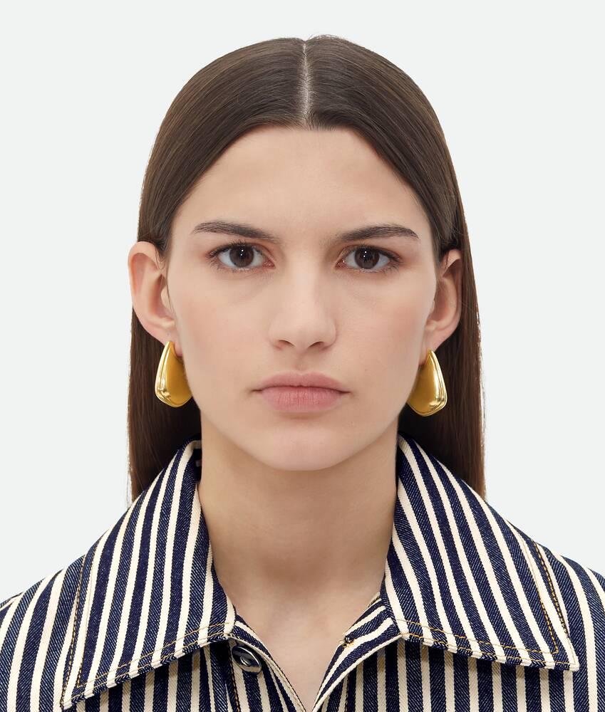 Women's Small Fin Earrings in Silver/yellow gold Product Image