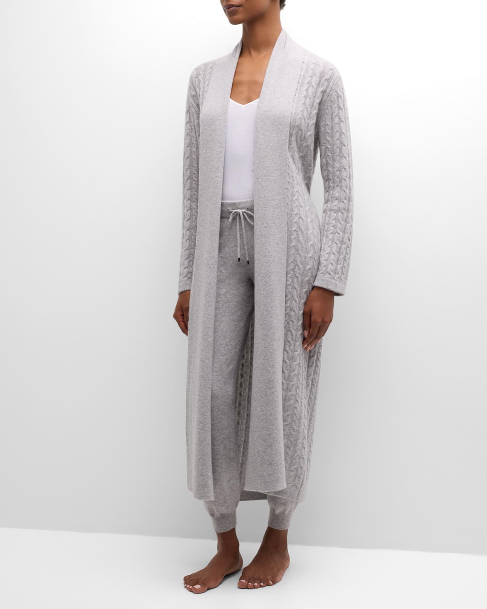 Cashmere Cable-Knit Robe Product Image