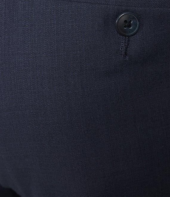 Roundtree & Yorke TravelSmart Luxury Gabardine Ultimate Comfort Straight Fit Non-Iron Flat Front Dress Pants Product Image