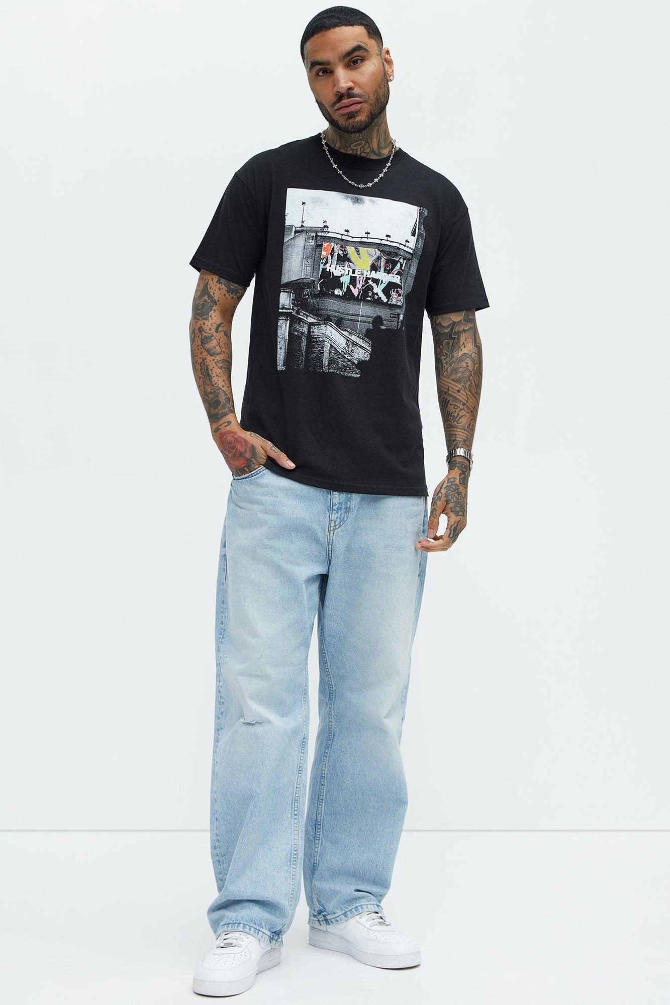 Hustle Harder Than Everyone Short Sleeve Tee - Black Product Image