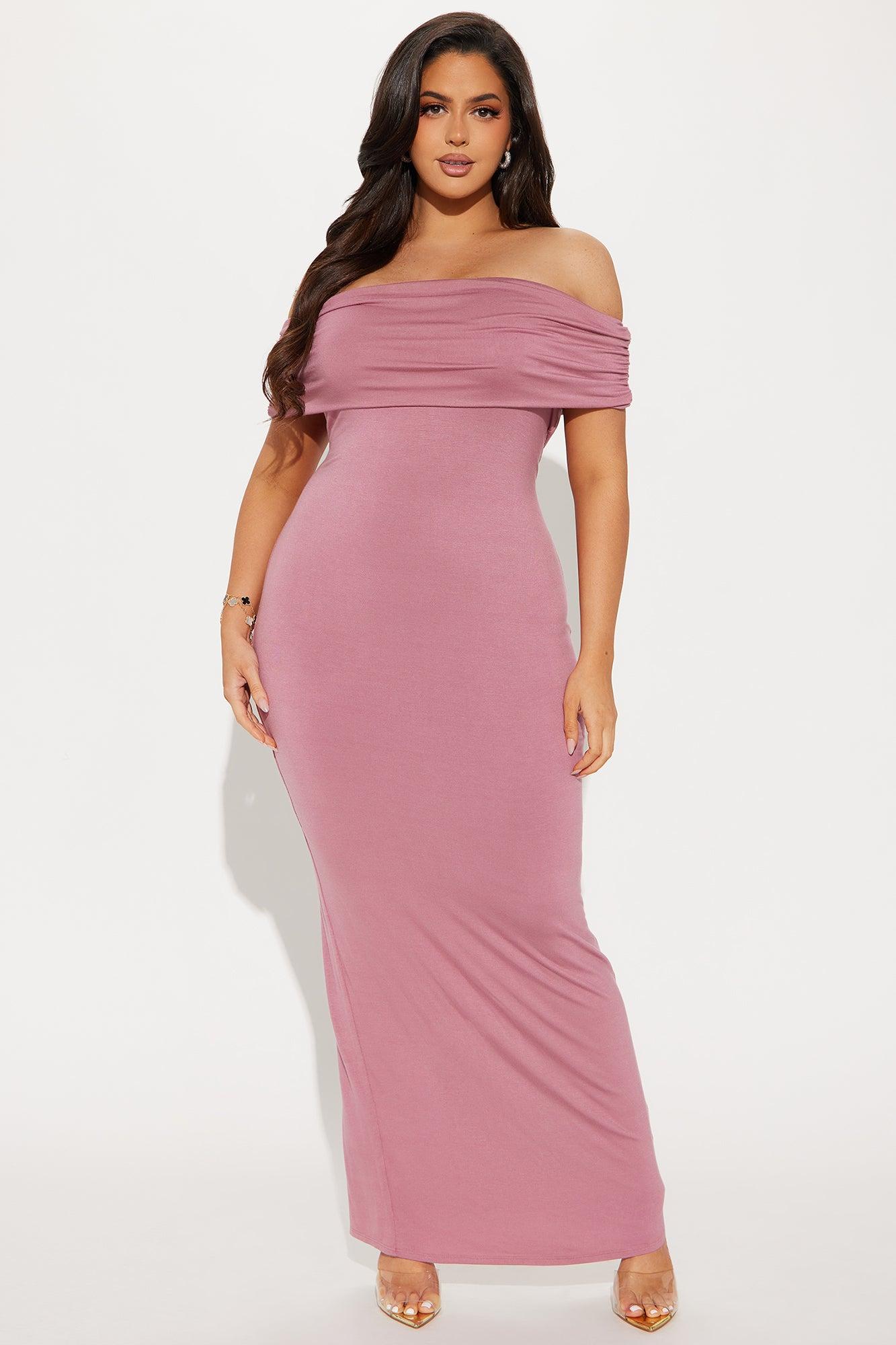Ivana Smooth Maxi Dress - Mauve Product Image