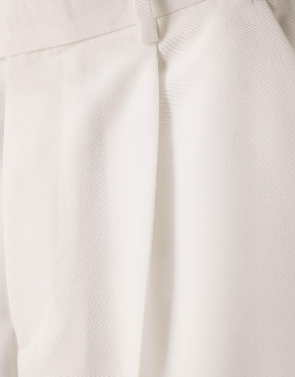 ASOS DESIGN smart balloon fit pants with front pleat in white Product Image