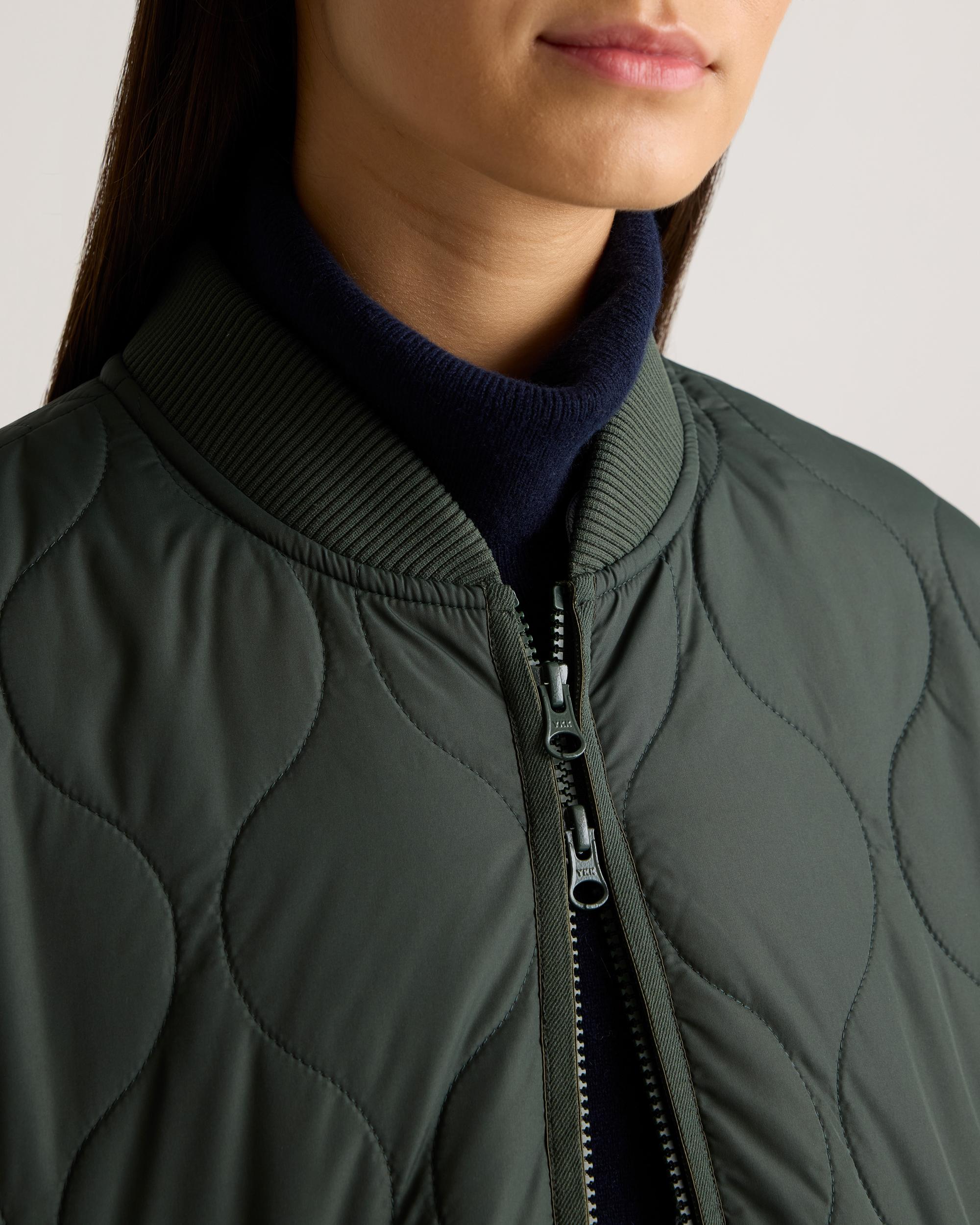 Quince | Women's Featherless Quilted Puffer Long Coat Size XL, Recycled Polyester Product Image