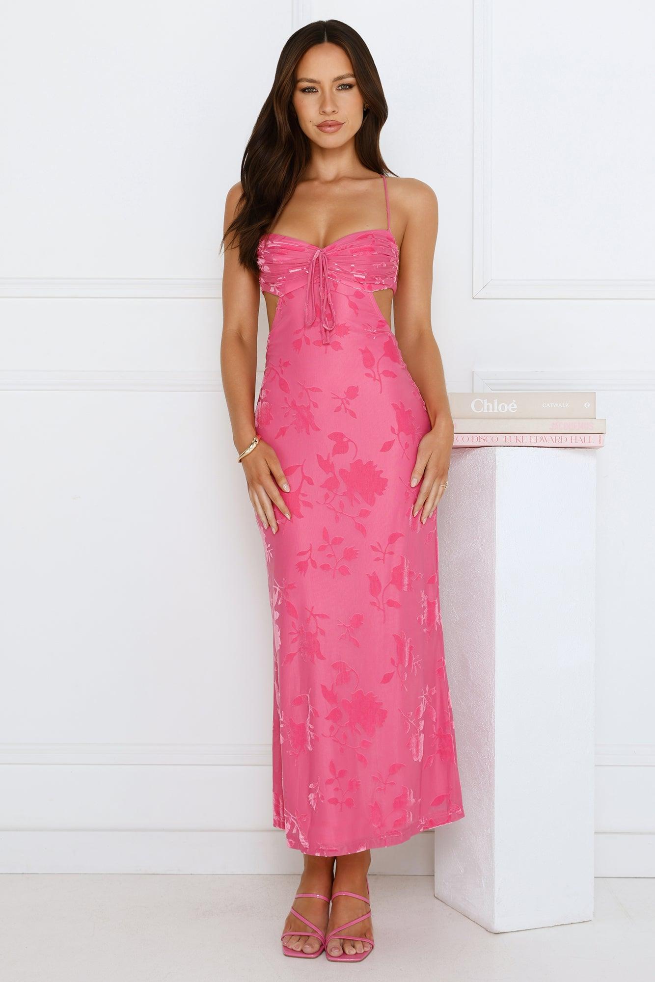 Twirl Into Fun Maxi Dress Pink Product Image