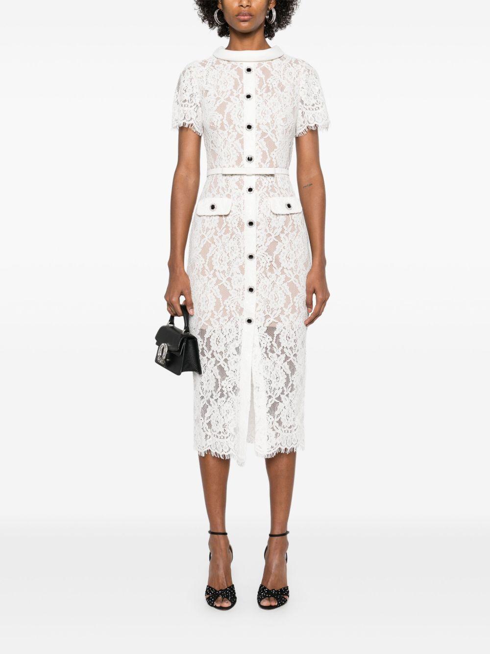 floral-lace midi dress Product Image
