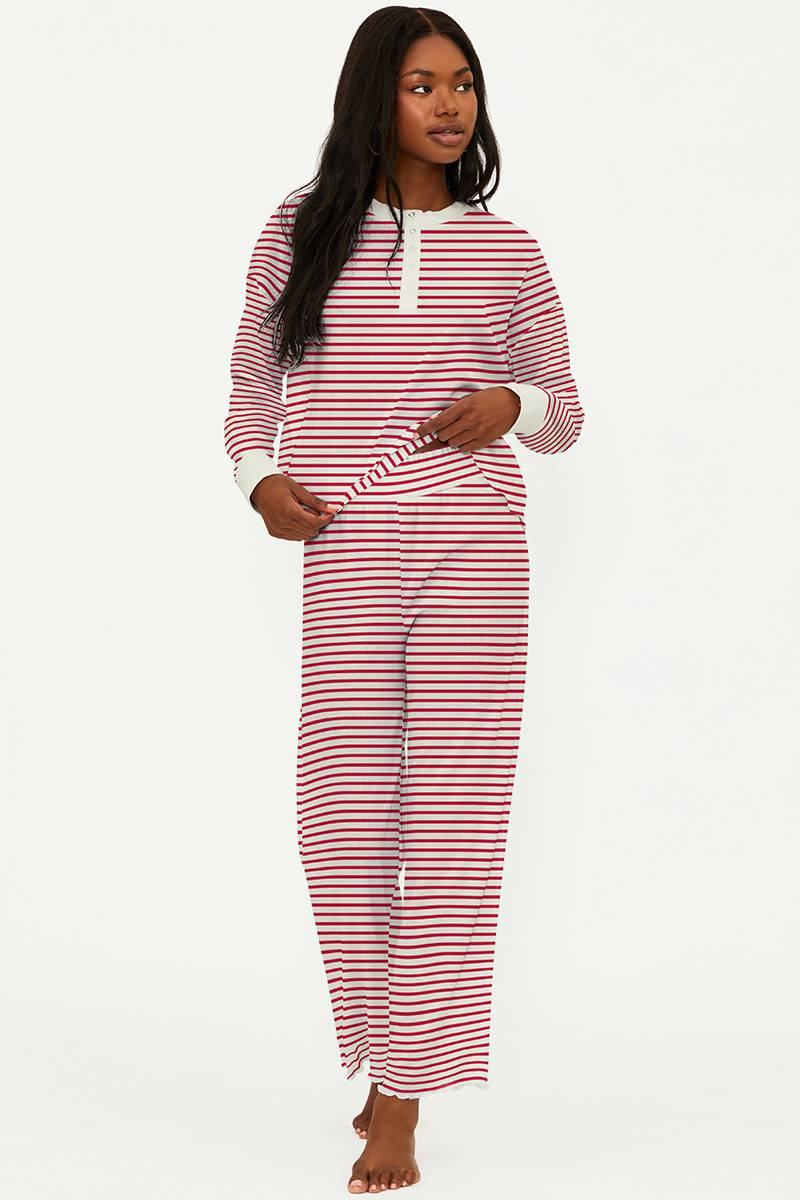 Candy Cane Waffle Sleep Set Product Image