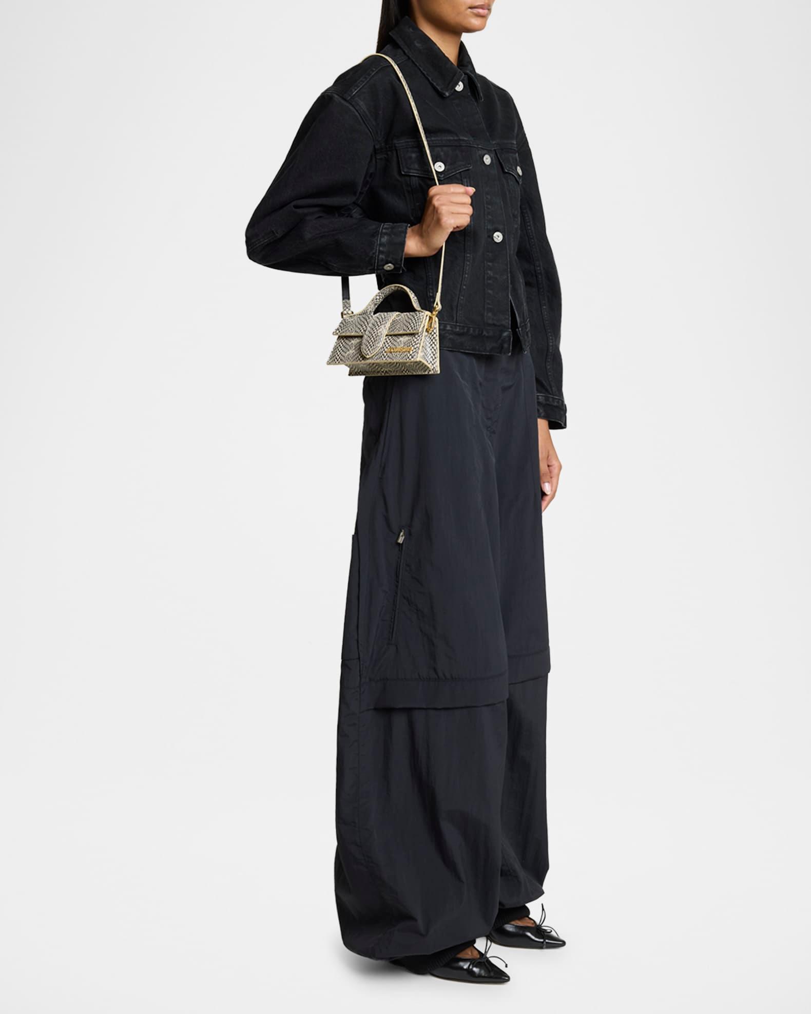 Le Bambino Snakeskin Leather Crossbody Bag Product Image