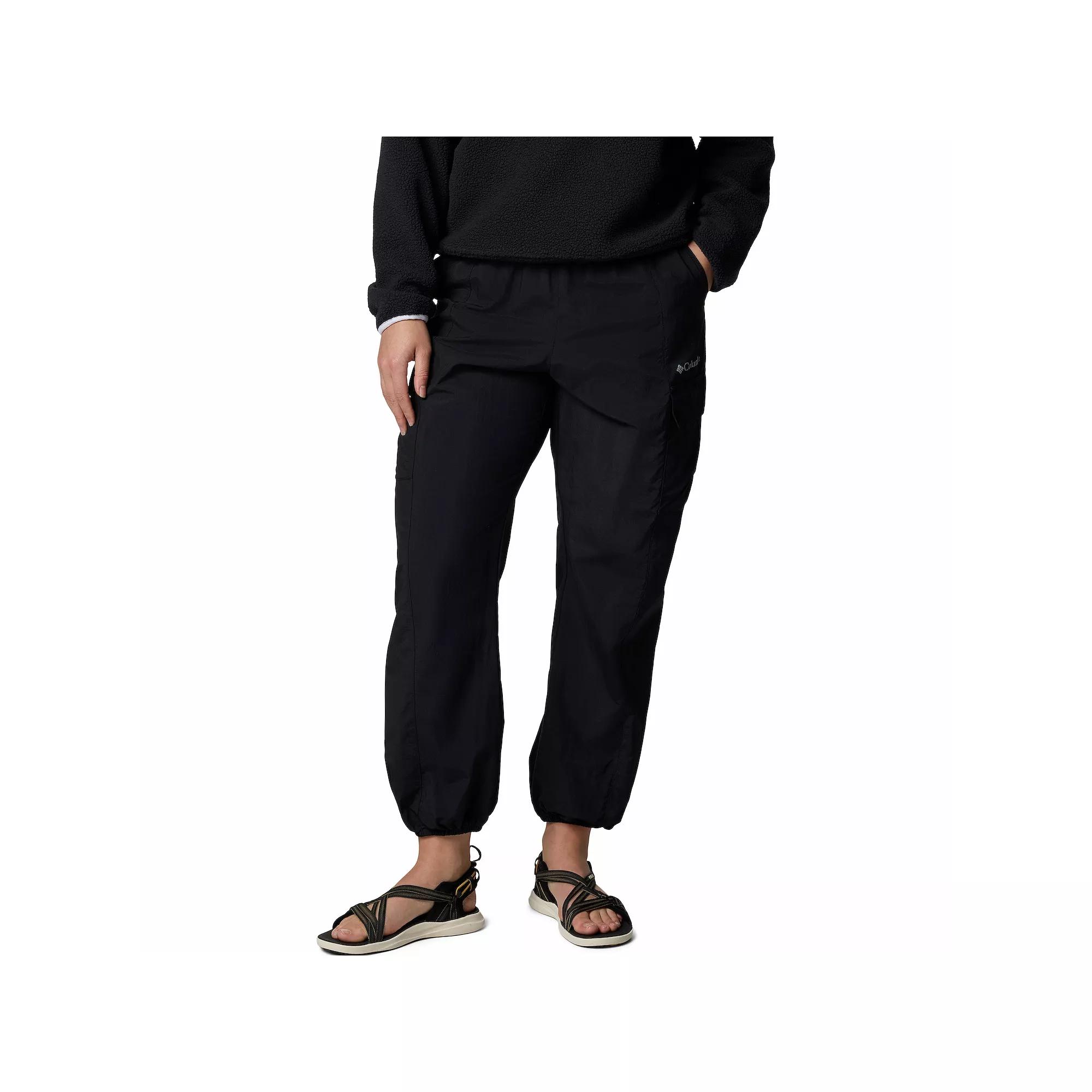 Women's Columbia Omni-SHIELD™ Midrise Sandier Parachute Pants, Size: XL, Black Product Image