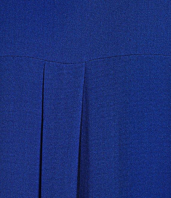 Eileen Fisher Silk Georgette Crepe Notch Collar Long Sleeve Button Front Midi Dress Product Image