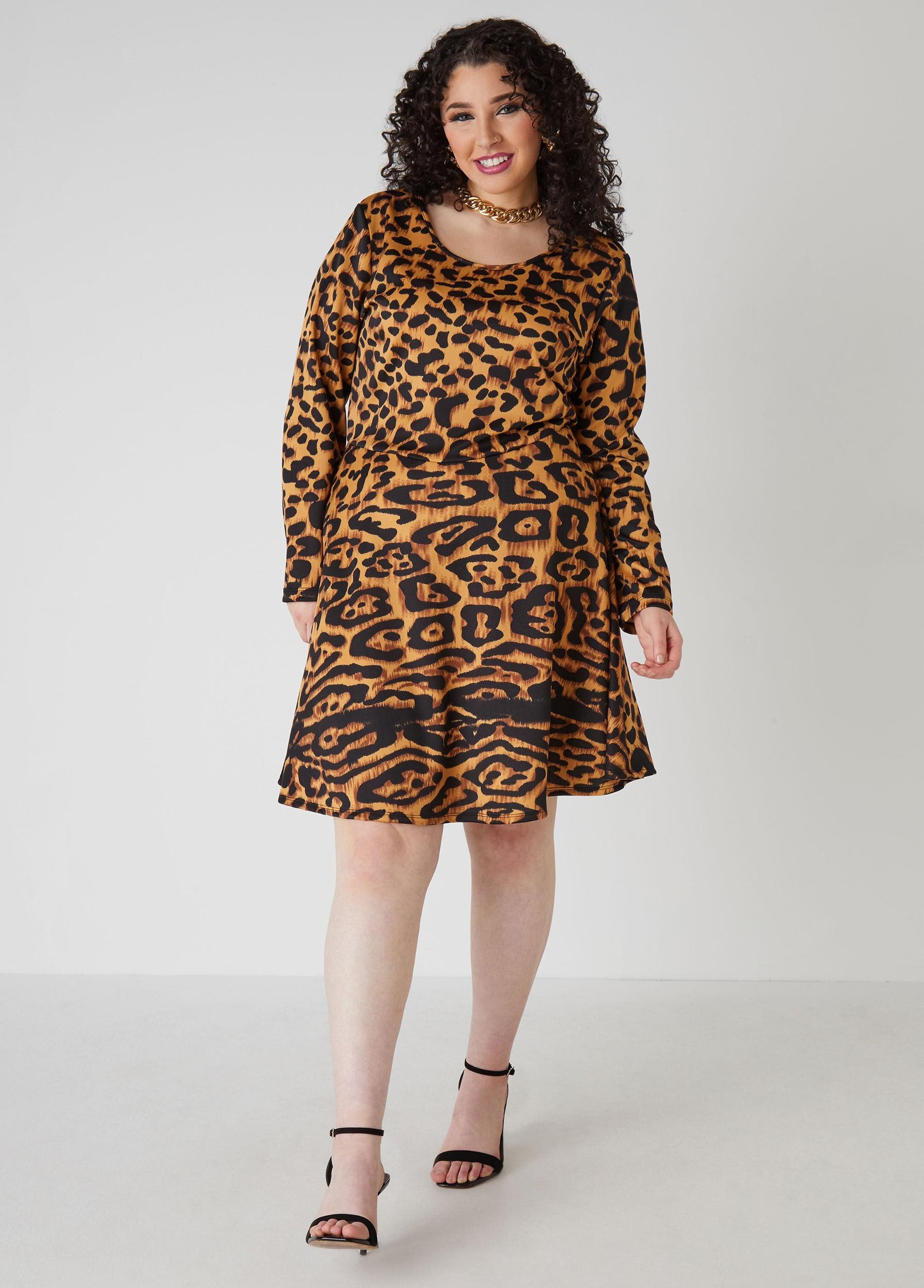 Leopard A Line Dress Product Image
