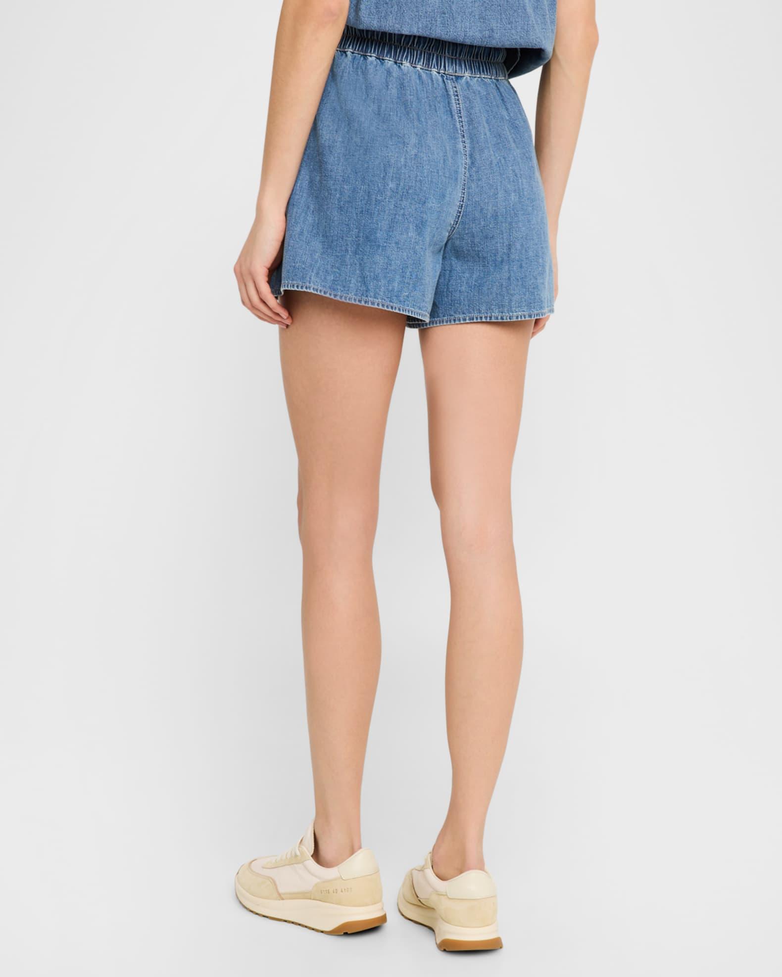 Wilder Drawstring Denim Shorts Product Image