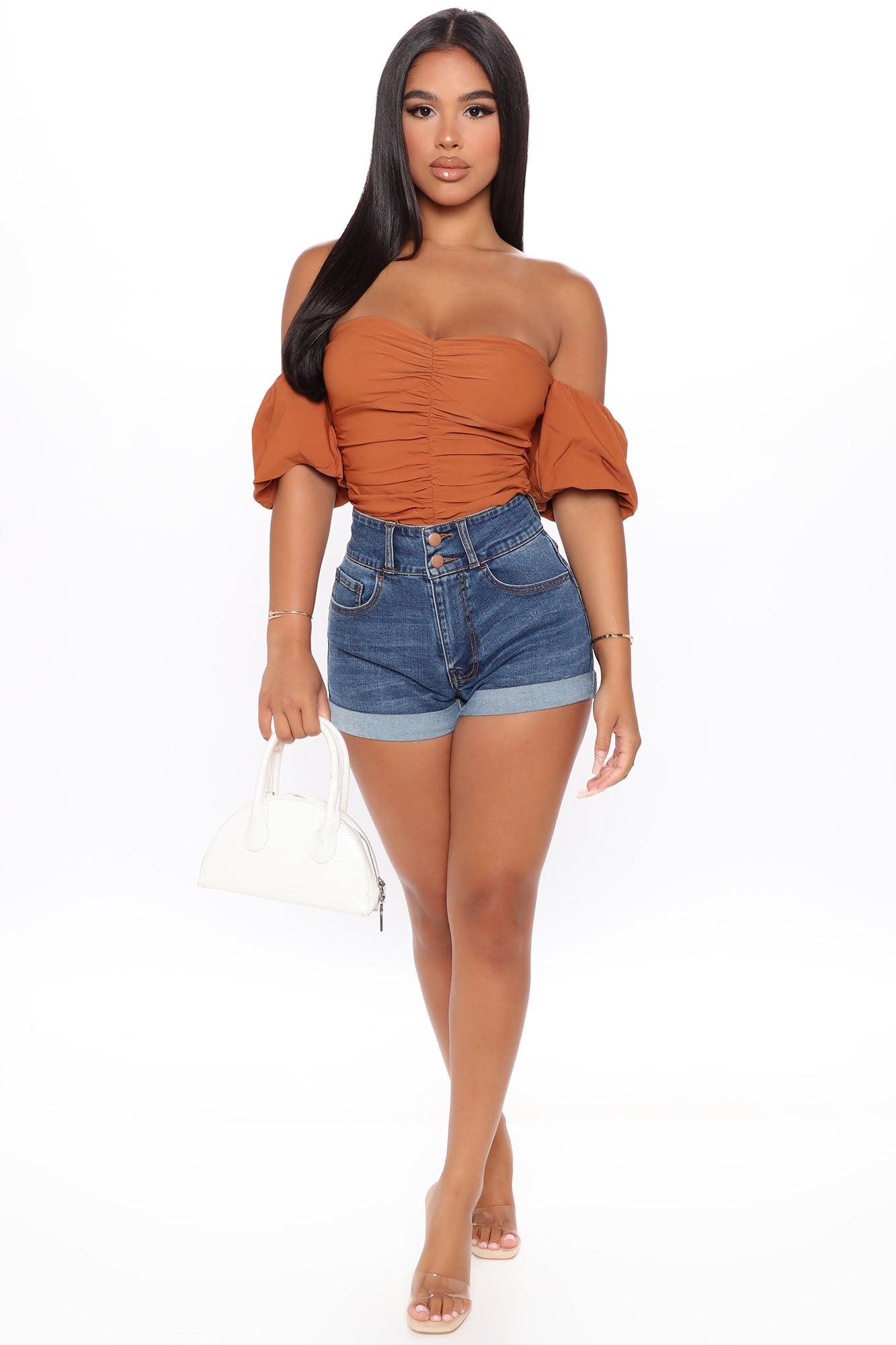 With Desire Bodysuit - Rust Product Image