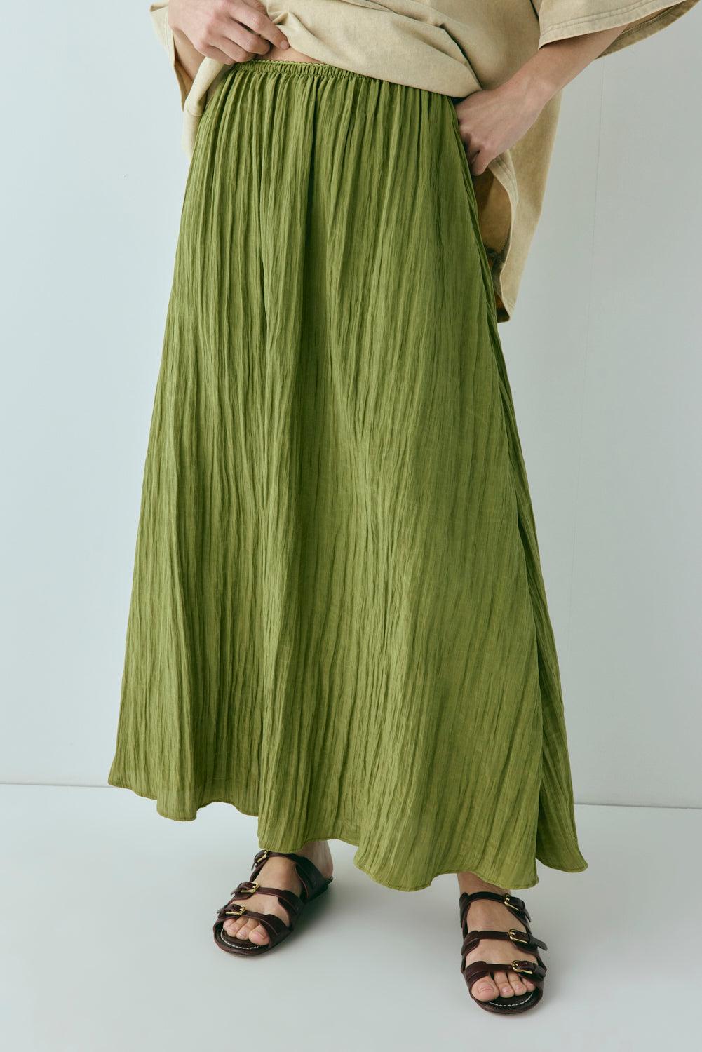 Solara Midi Skirt Olive Product Image