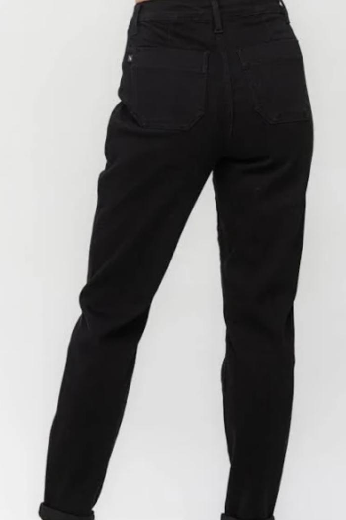 HIGH WAIST PULL ON CUFFED JOGGERS Product Image