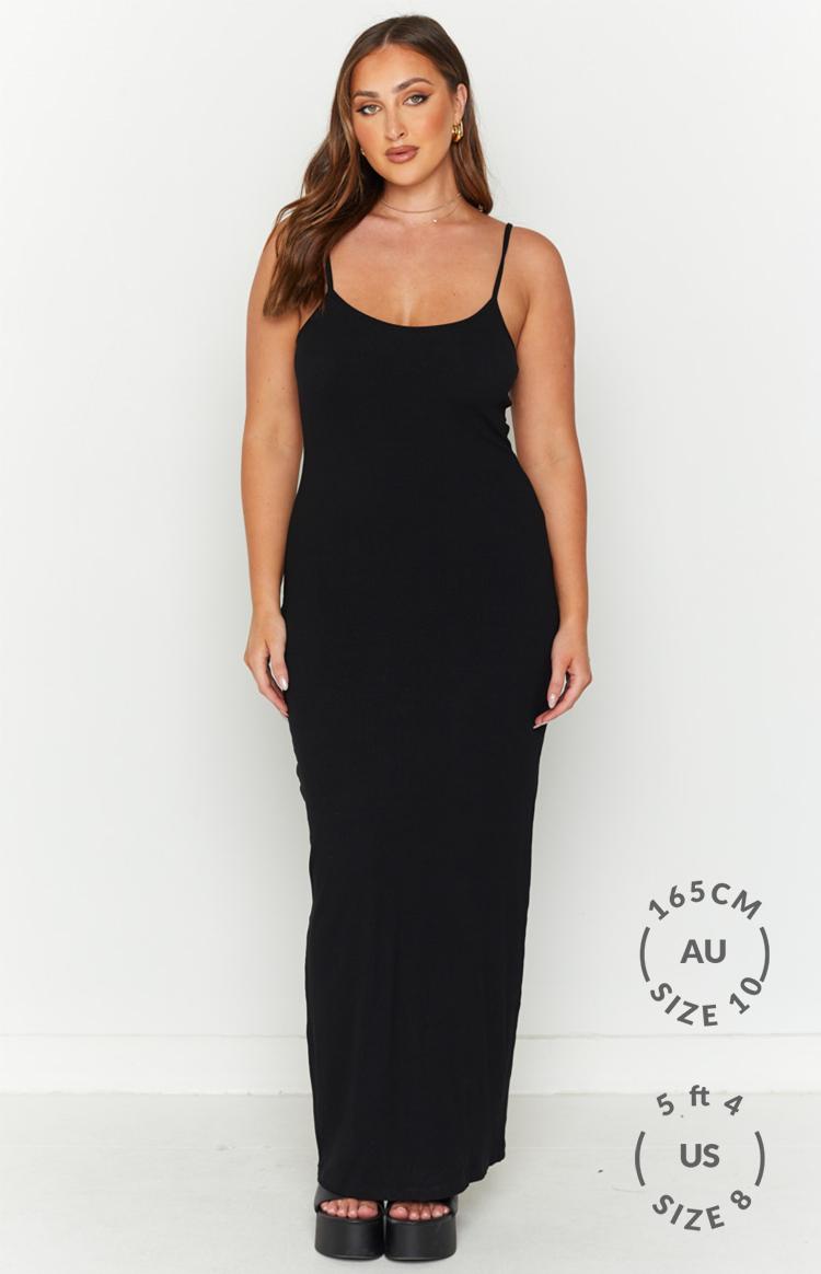 Melrose Black Maxi Dress Product Image