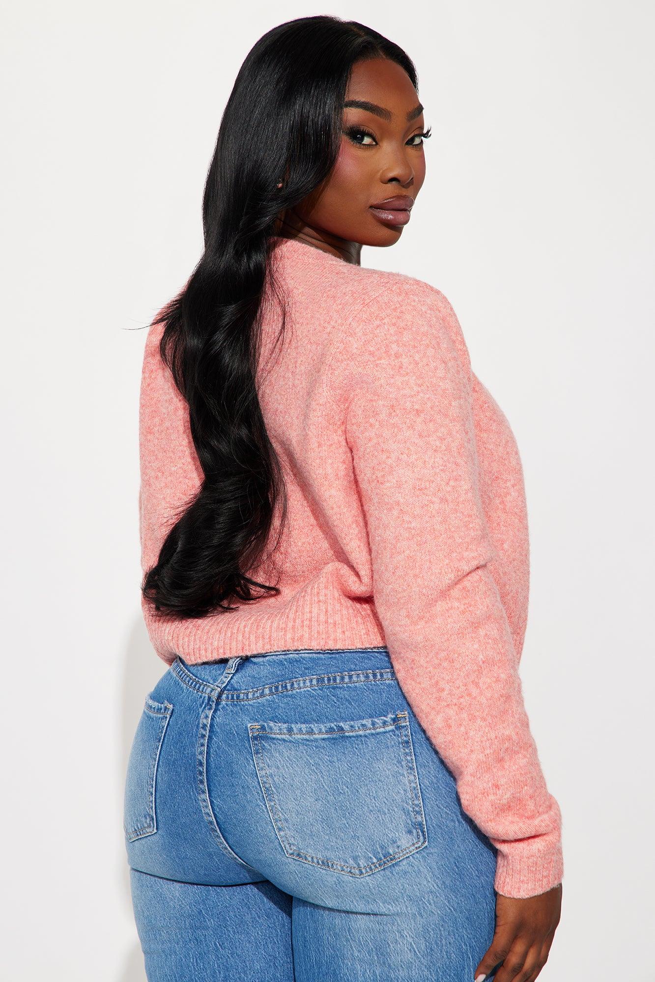 Sweet Sensation Cropped Cardigan - Red Product Image