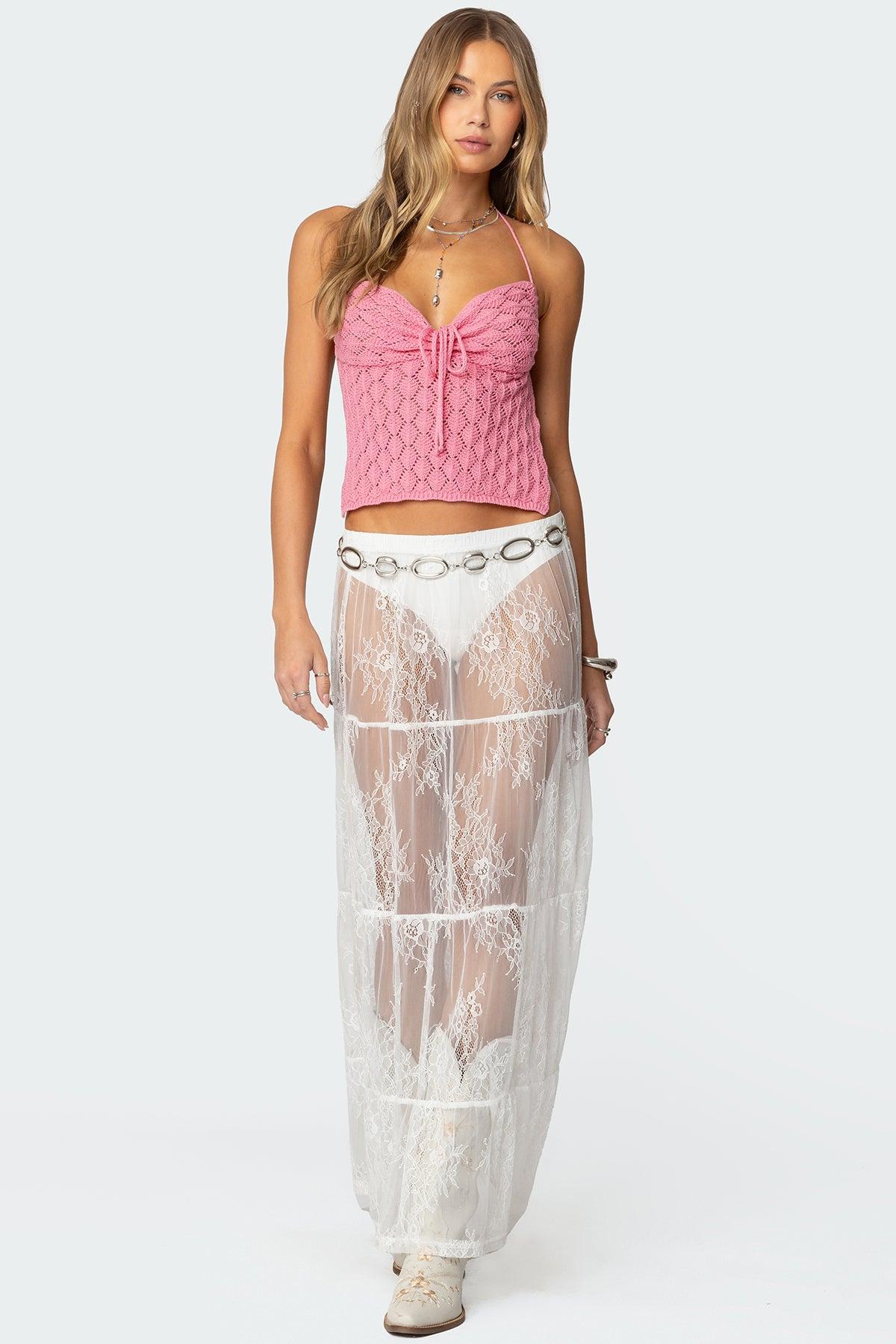 Milli Crochet Backless Top Product Image