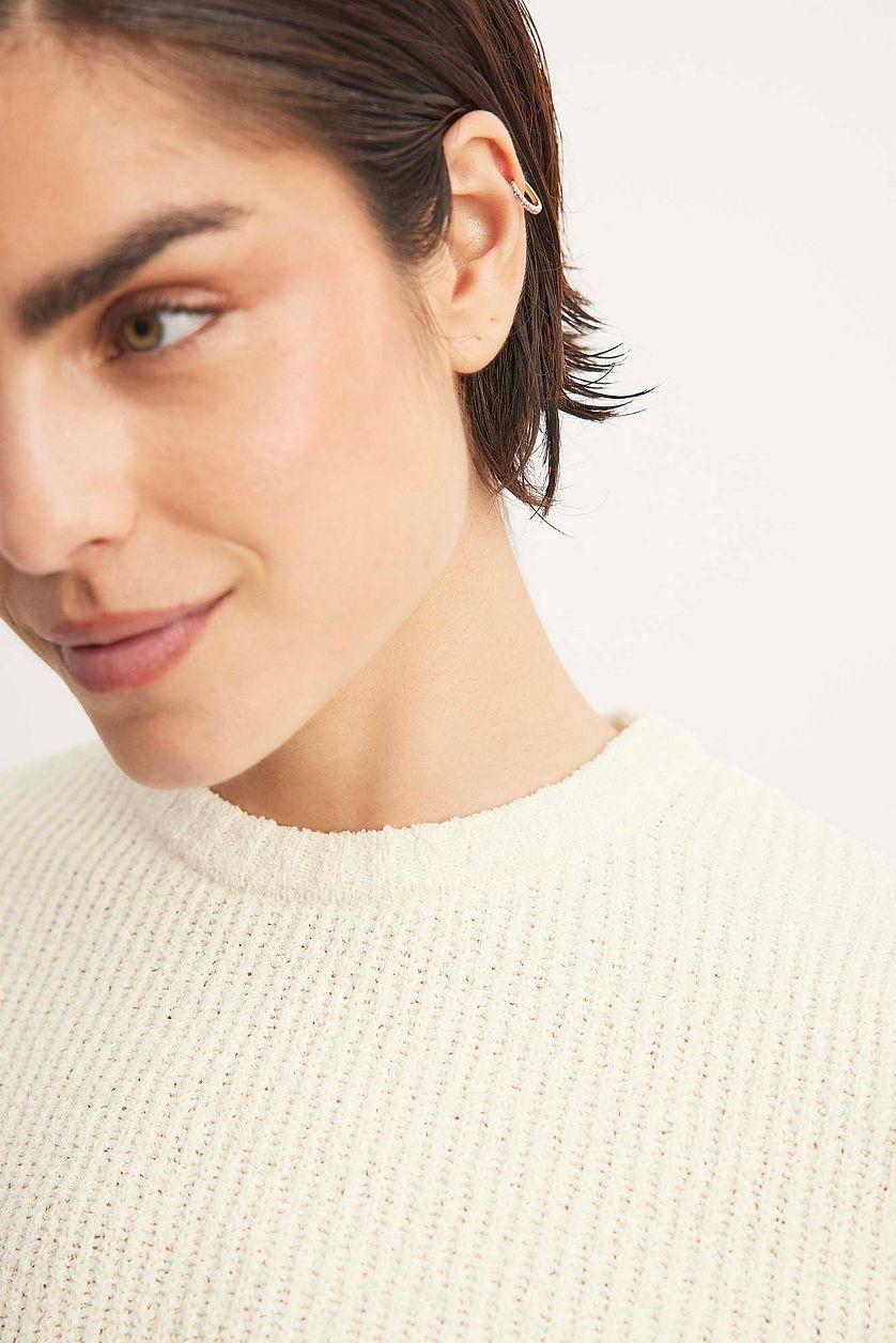 Short Sleeved Knitted Top Product Image