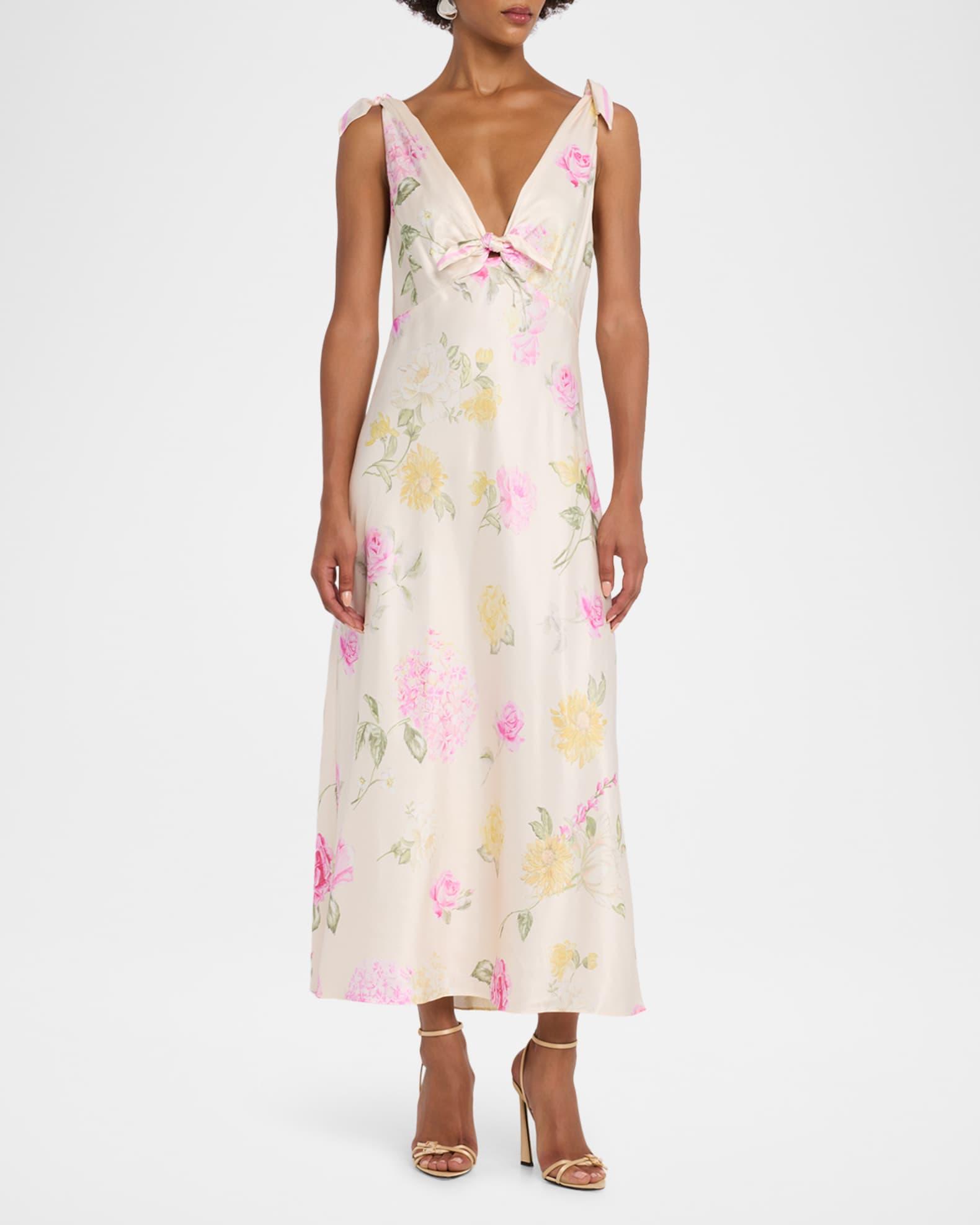 Perri Floral Scarf-Tie Maxi Dress Product Image