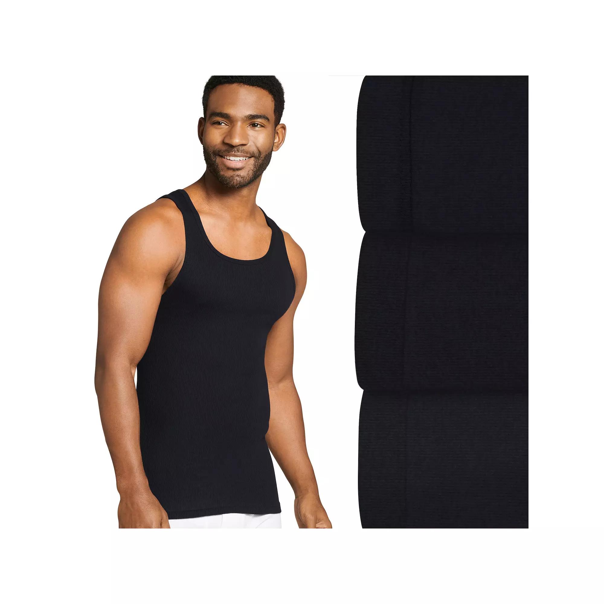Big & Tall Jockey® 3-Pack Cotton Big Man Classic A-Shirt Tank Undershirt, Men's,  Product Image