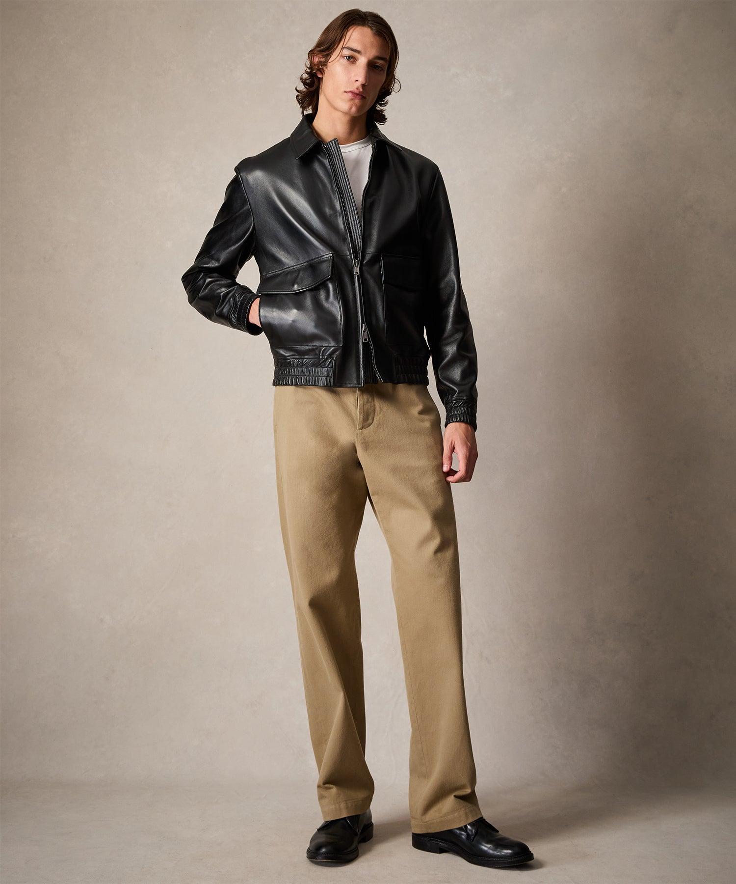 Leather Grant Jacket Product Image