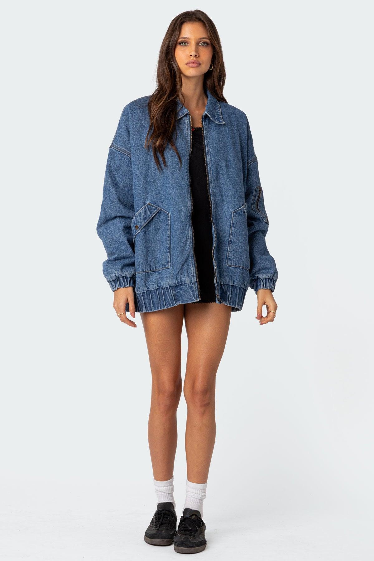 Sophie Oversized Washed Denim Coat Product Image