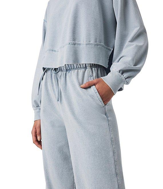 Splendid Terry Knit Mid Rise Lounge Crop Coordinating Pants Product Image