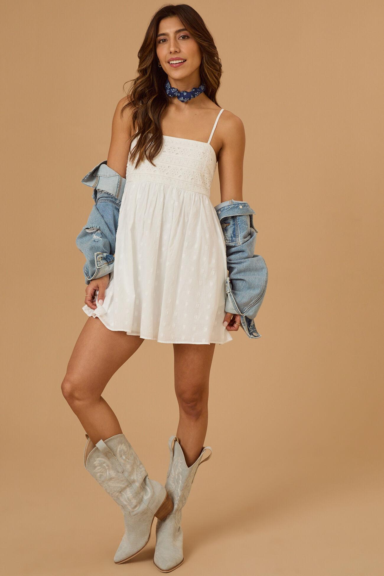 Raleigh Eyelet Mini Dress Product Image