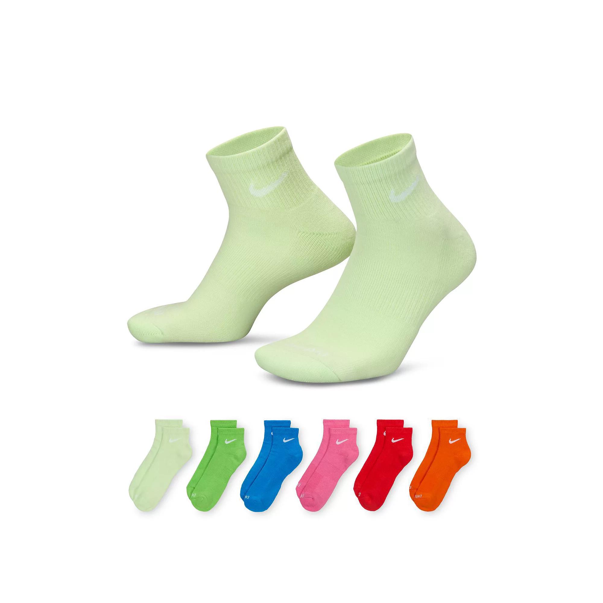 Nike Mens Everyday Plus Cushioned Training Ankle Socks (6 Pairs) | SX6899-969 Product Image