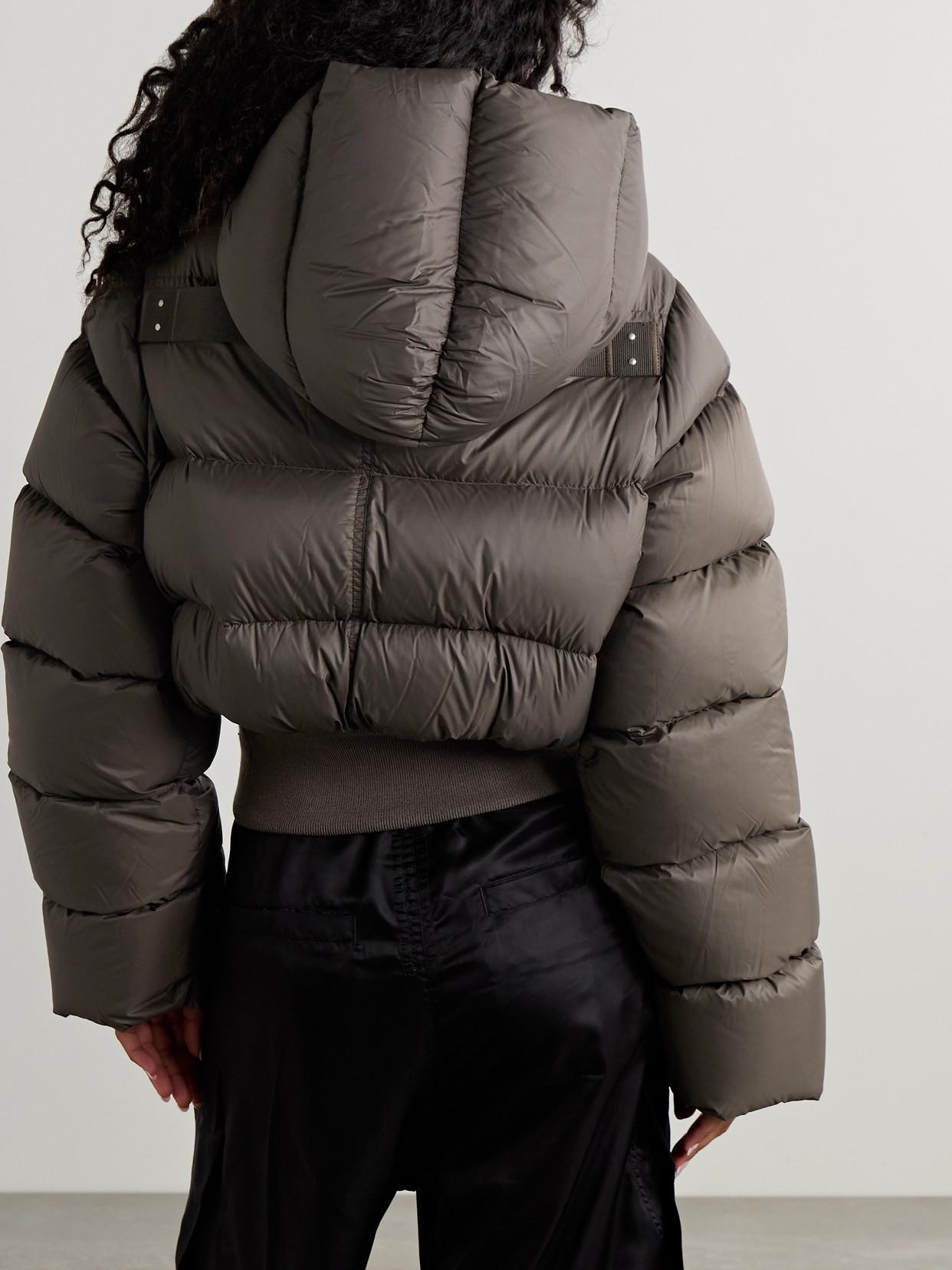 RICK OWENS Bomber Jacket Puffer Jackets Gray In Multi Product Image
