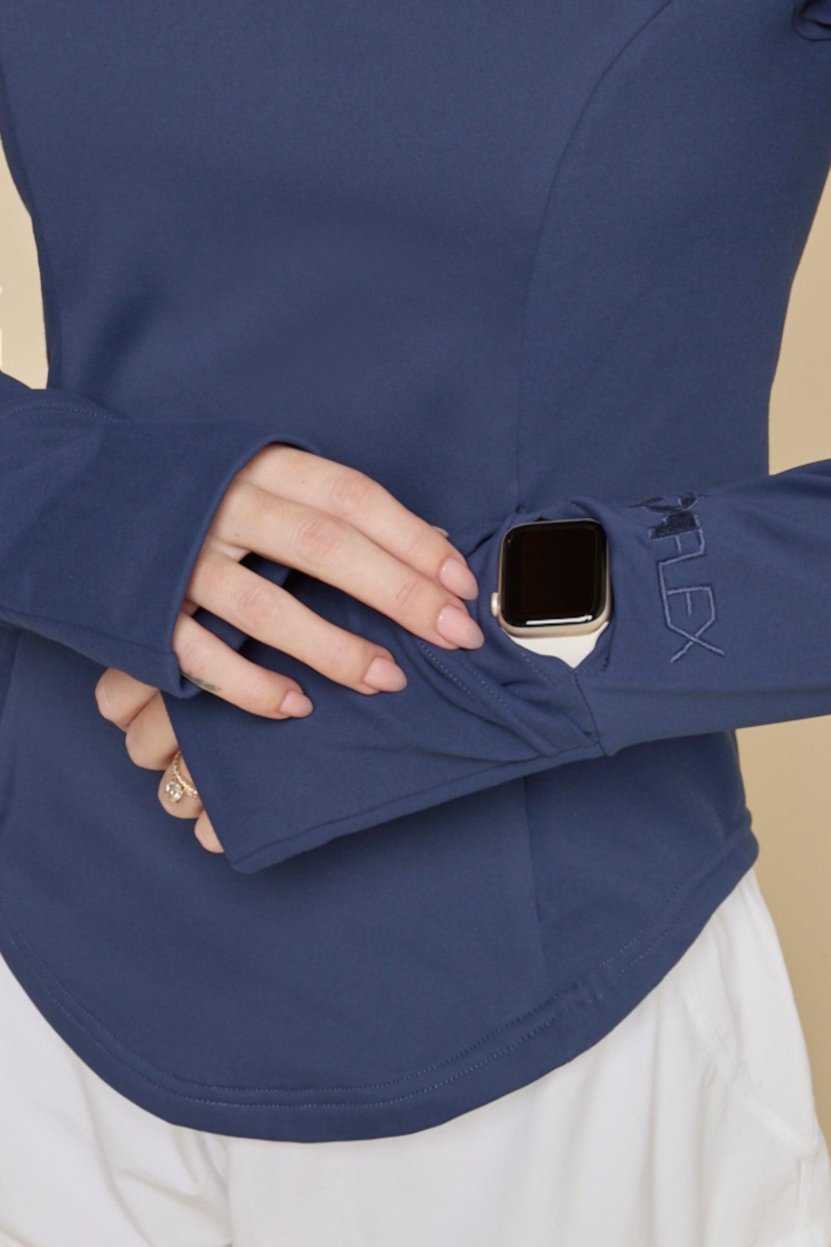 Chasing Pavements Mockneck Pullover - Night Sky Product Image