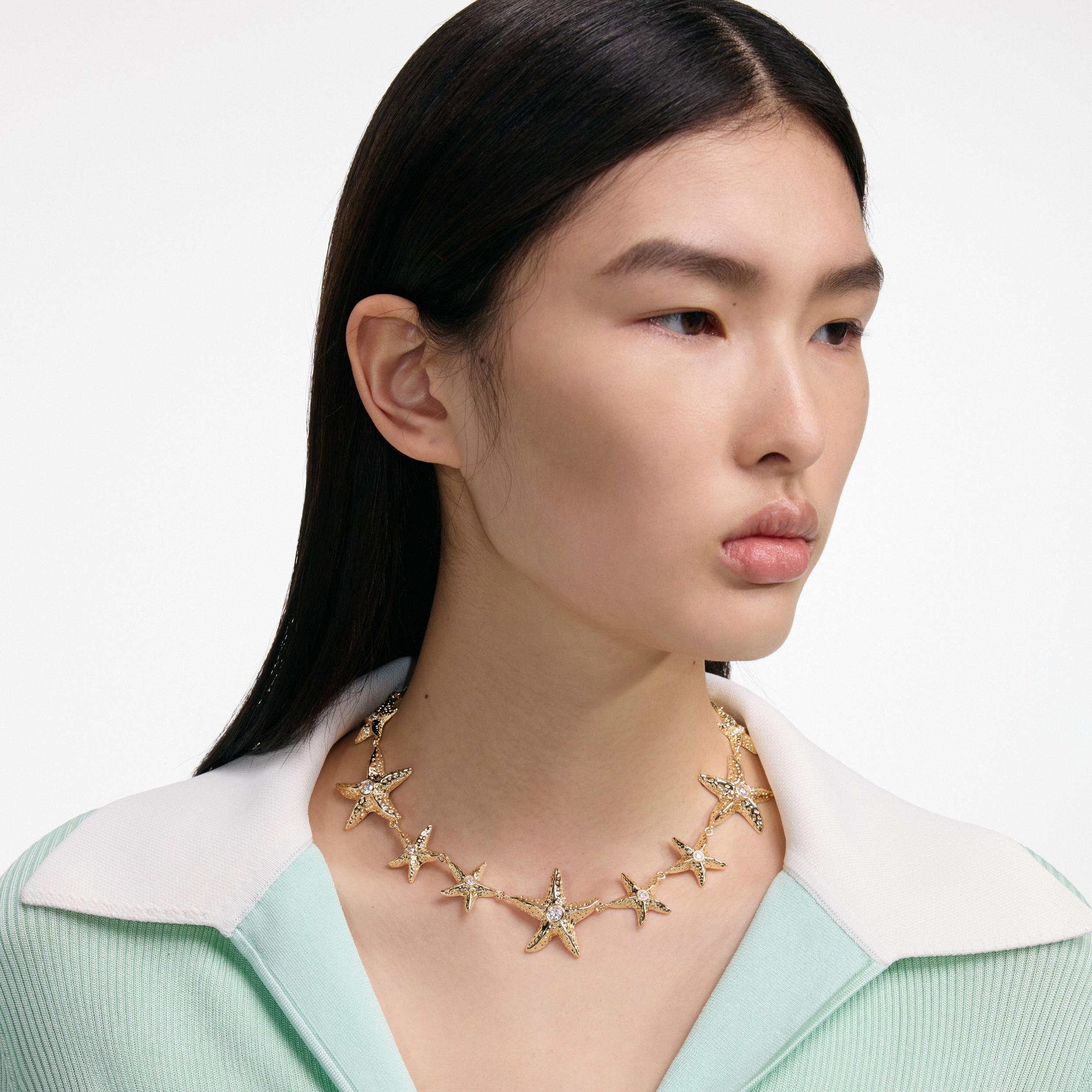 Mottled Gold Sea Star Necklace Product Image