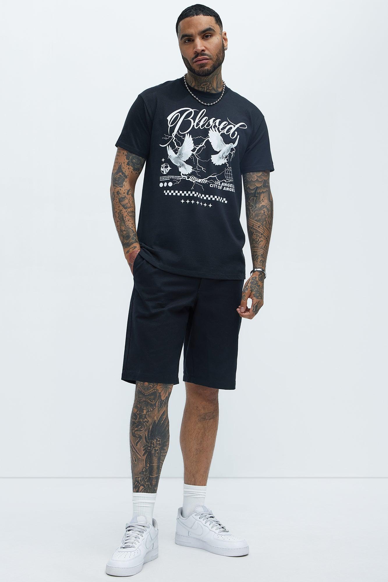 LA Blessed Short Sleeve Tee - Black Product Image