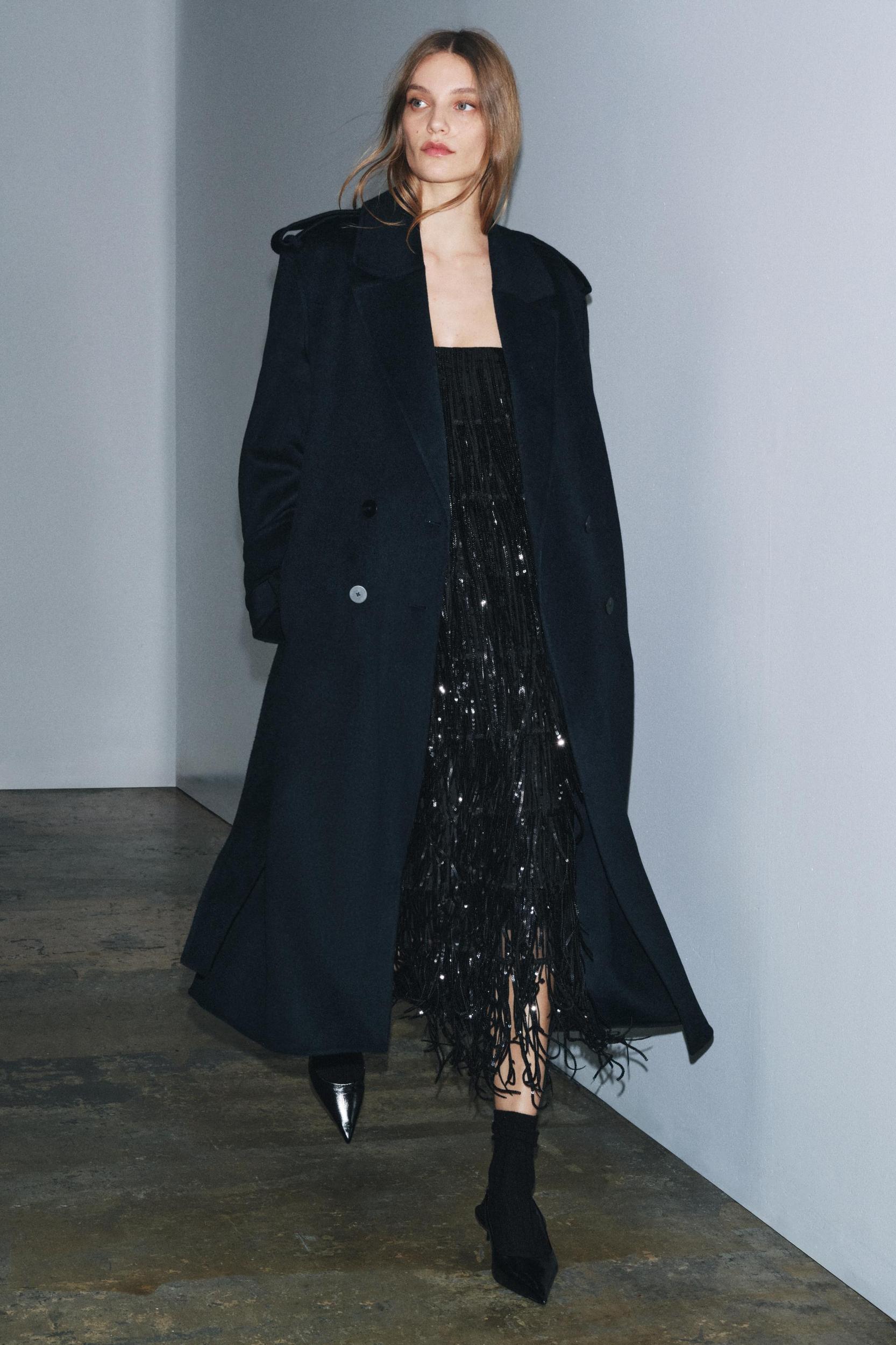 SEQUIN FRINGE DRESS ZW COLLECTION LIMITED EDITION Product Image