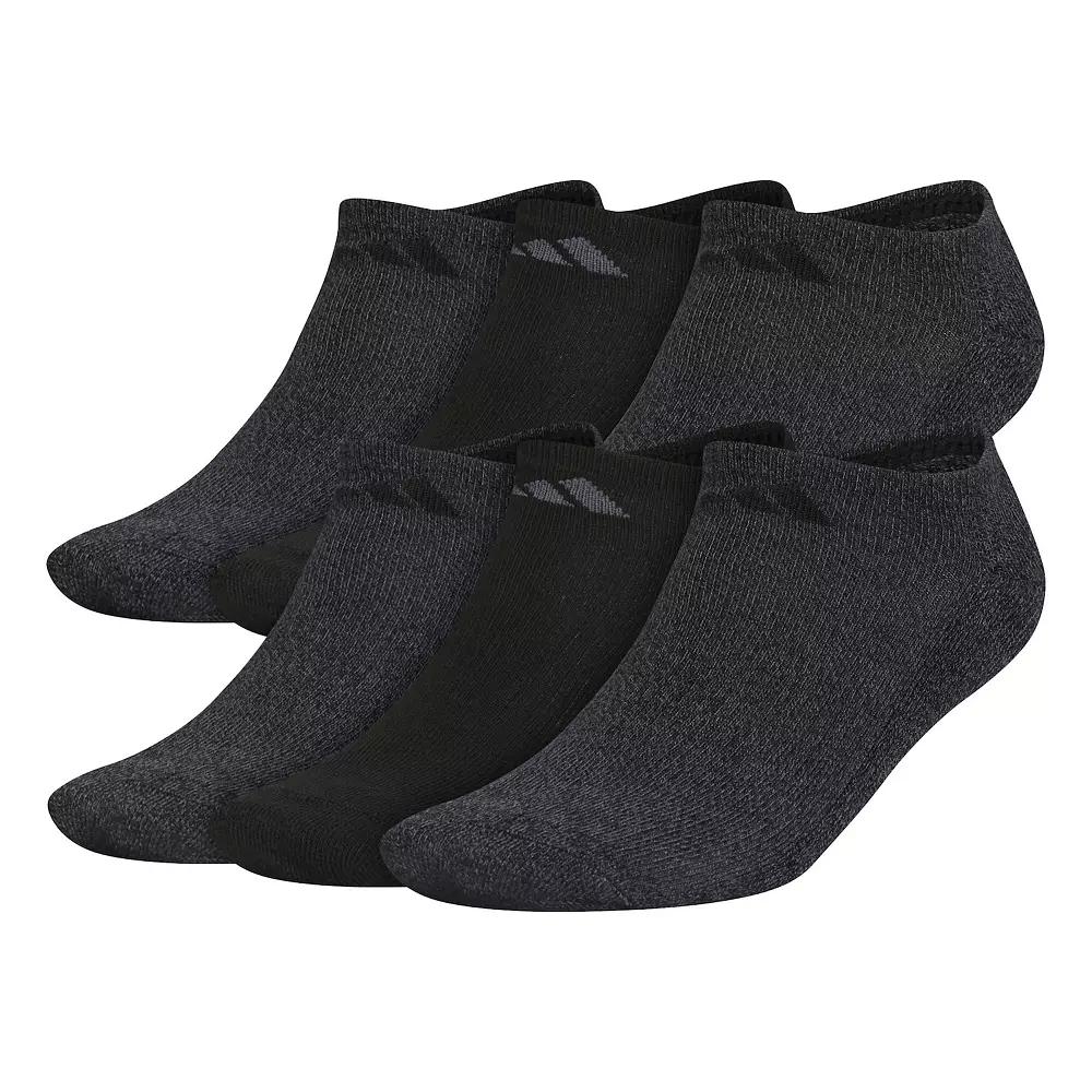 Men's adidas 6-pack Athletic Cushioned No-Show Socks, Size: 8-12, Gray Marl Product Image