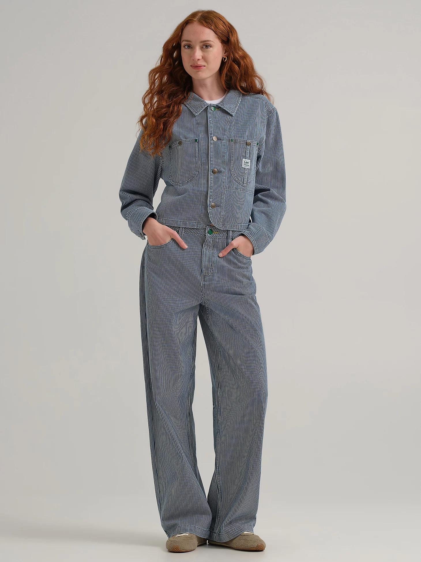 Women's Lee® x Crayola® Railroad Stripe Crop Chore Jacket | Women's Jackets & Outerwear | Lee® Product Image