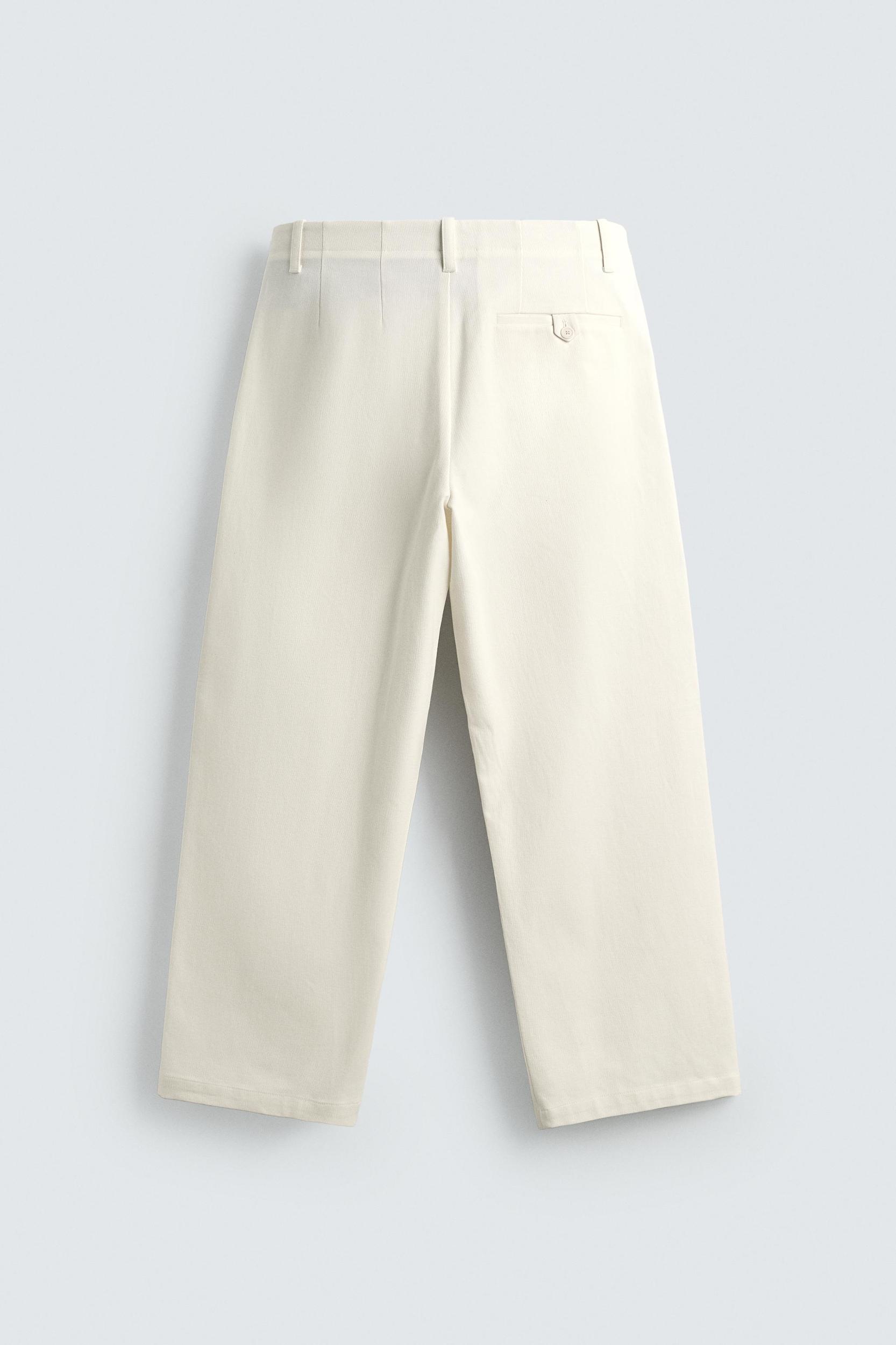 PLEATED WIDE FIT CHINO PANTS Product Image