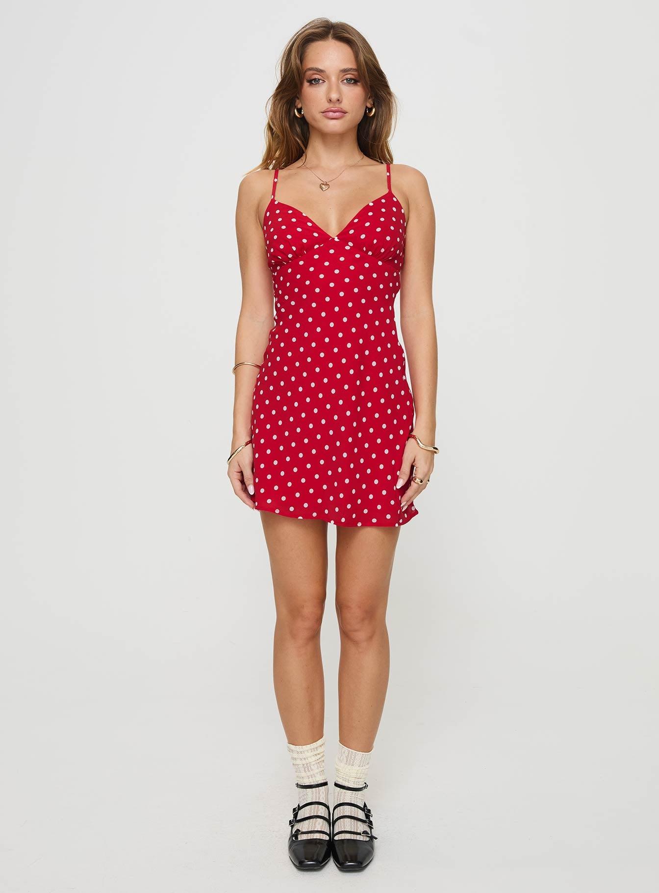 Chara Mini Dress Red Product Image