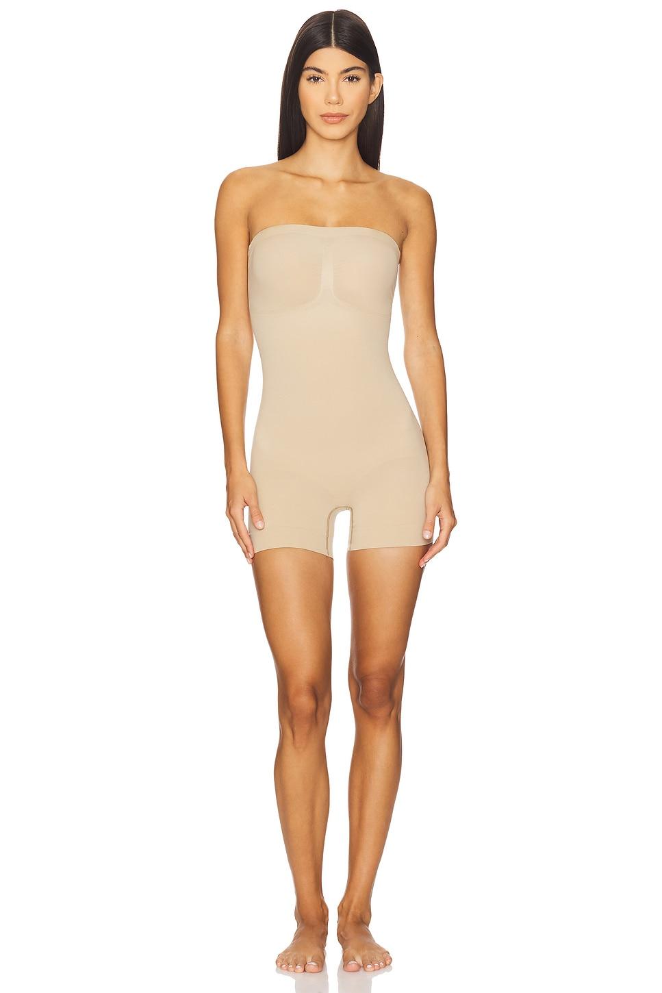 Seamless Sculpt Strapless Shortie Bodysuit SKIMS Product Image