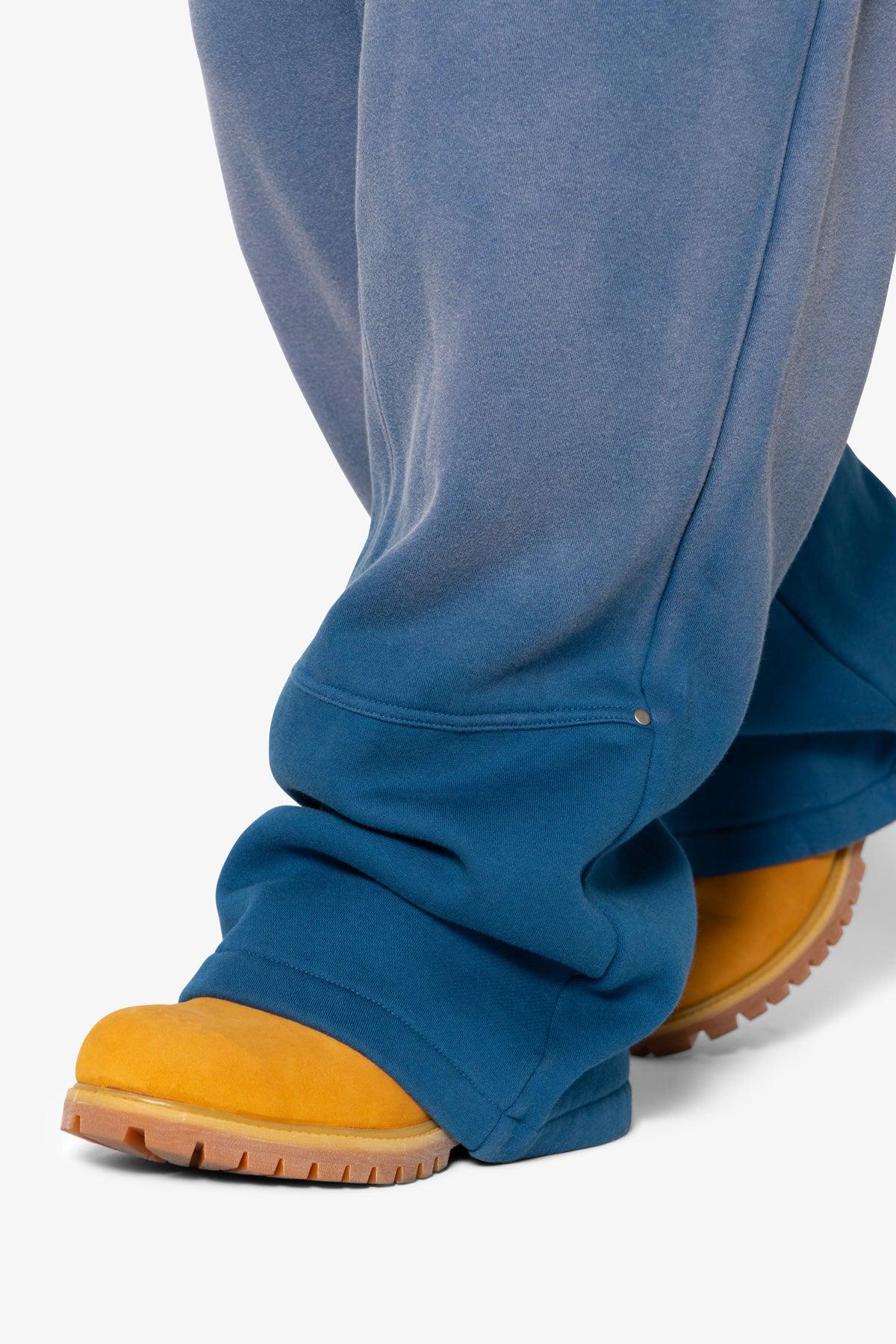 West Double Knee Sweatpants - Blue Product Image