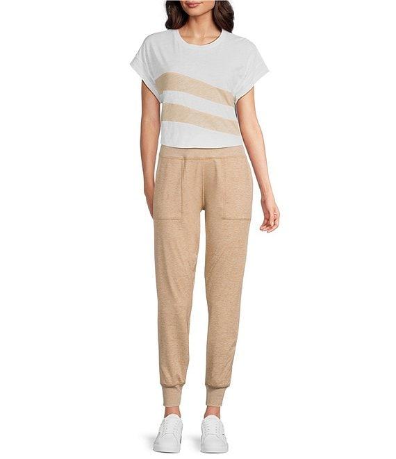 Kinesis High Rise Slim Suede Jersey Moisture Wicking Pull-On Joggers Product Image