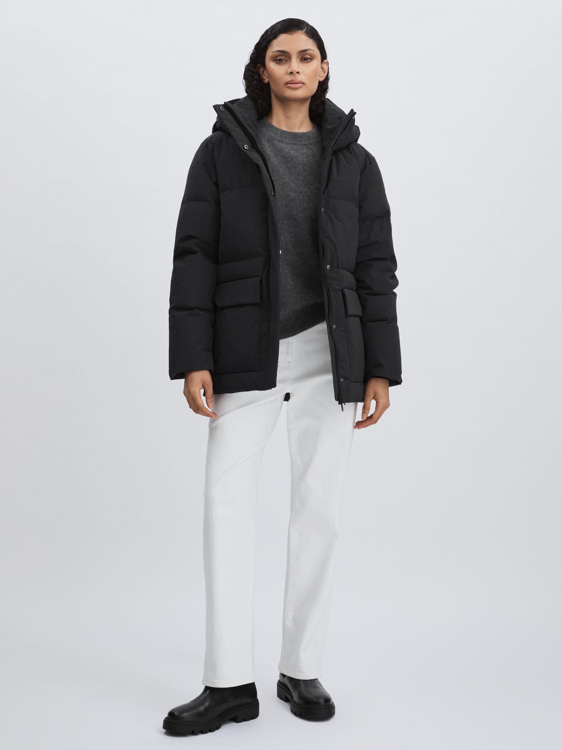 Scandinavian Edition Padded Parka Coat in Black Product Image